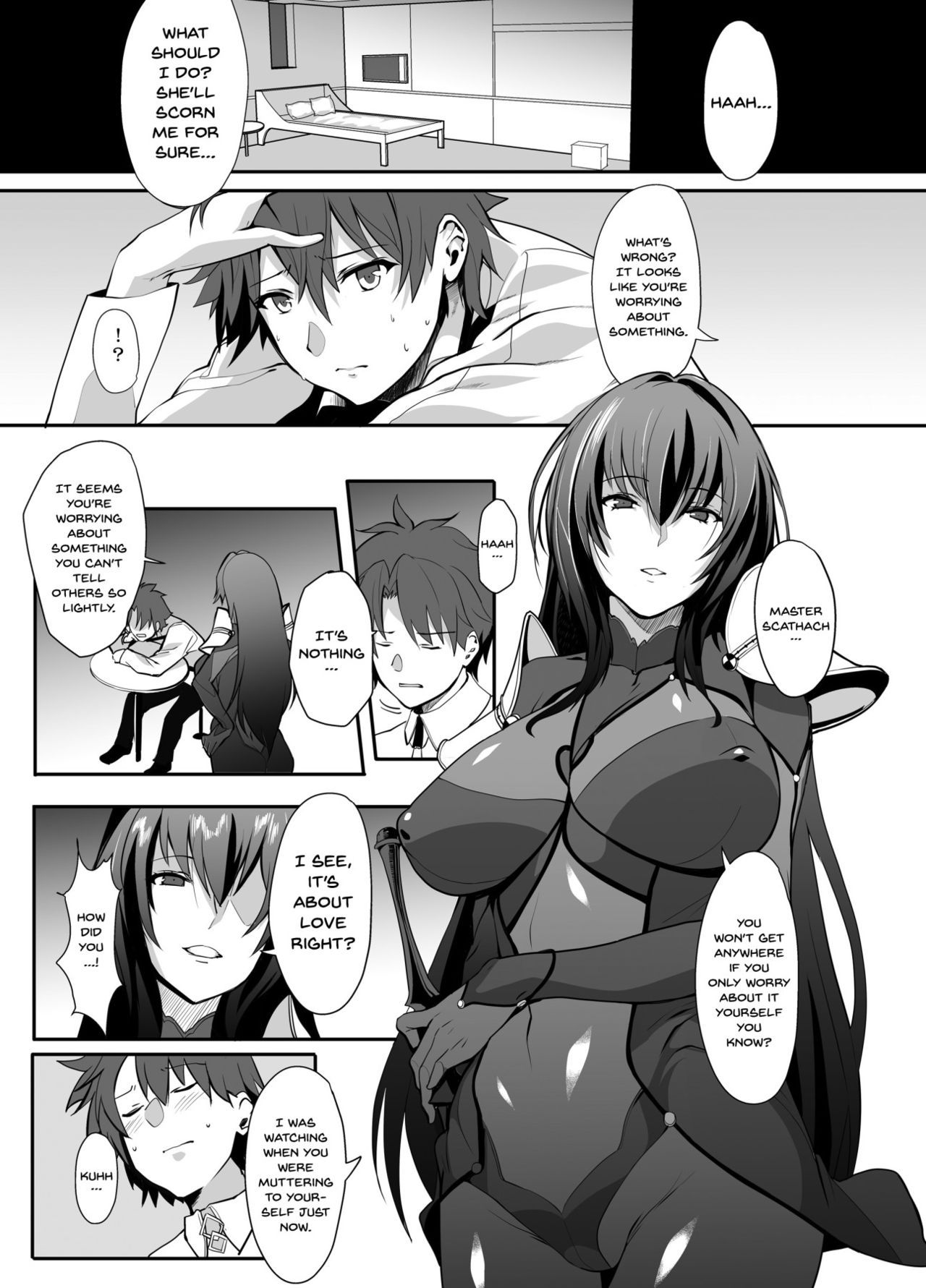 [Trinity Kyoudan (Yukisaki MIALE)] Scathach Shishou no Dosukebe Lesson | Lewd Lessons With Teacher Scathach (Fate/Grand Order) [English] {Doujins.com} [Digital]