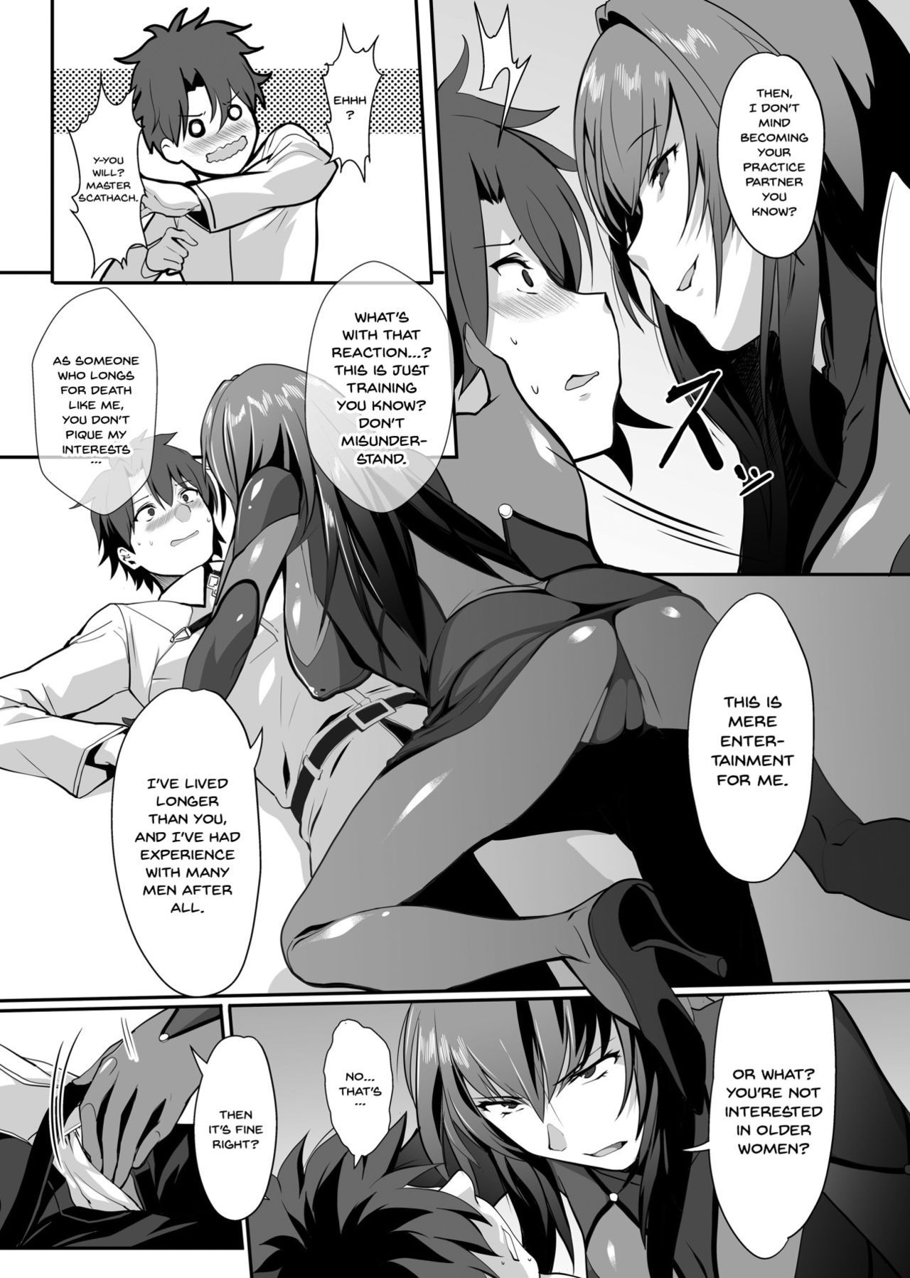 [Trinity Kyoudan (Yukisaki MIALE)] Scathach Shishou no Dosukebe Lesson | Lewd Lessons With Teacher Scathach (Fate/Grand Order) [English] {Doujins.com} [Digital]