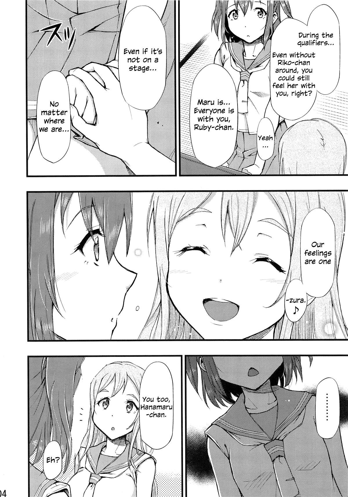 (BokuLove! Sunshine in Numazu 6) [Hetalearts (BLACKHEART)] Omoitagai | Thinking of Each Other (Love Live! Sunshine!!) [English] {/u/ scanlations}