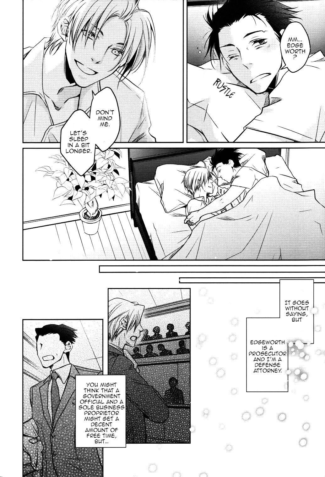 (Houtei de Aou) [Byakuya (Enen)] Kimi to Sugosu Subarashiki Taida | Lazy, Wonderful Days Spent with You (Ace Attorney) [English] {yellowmoth}