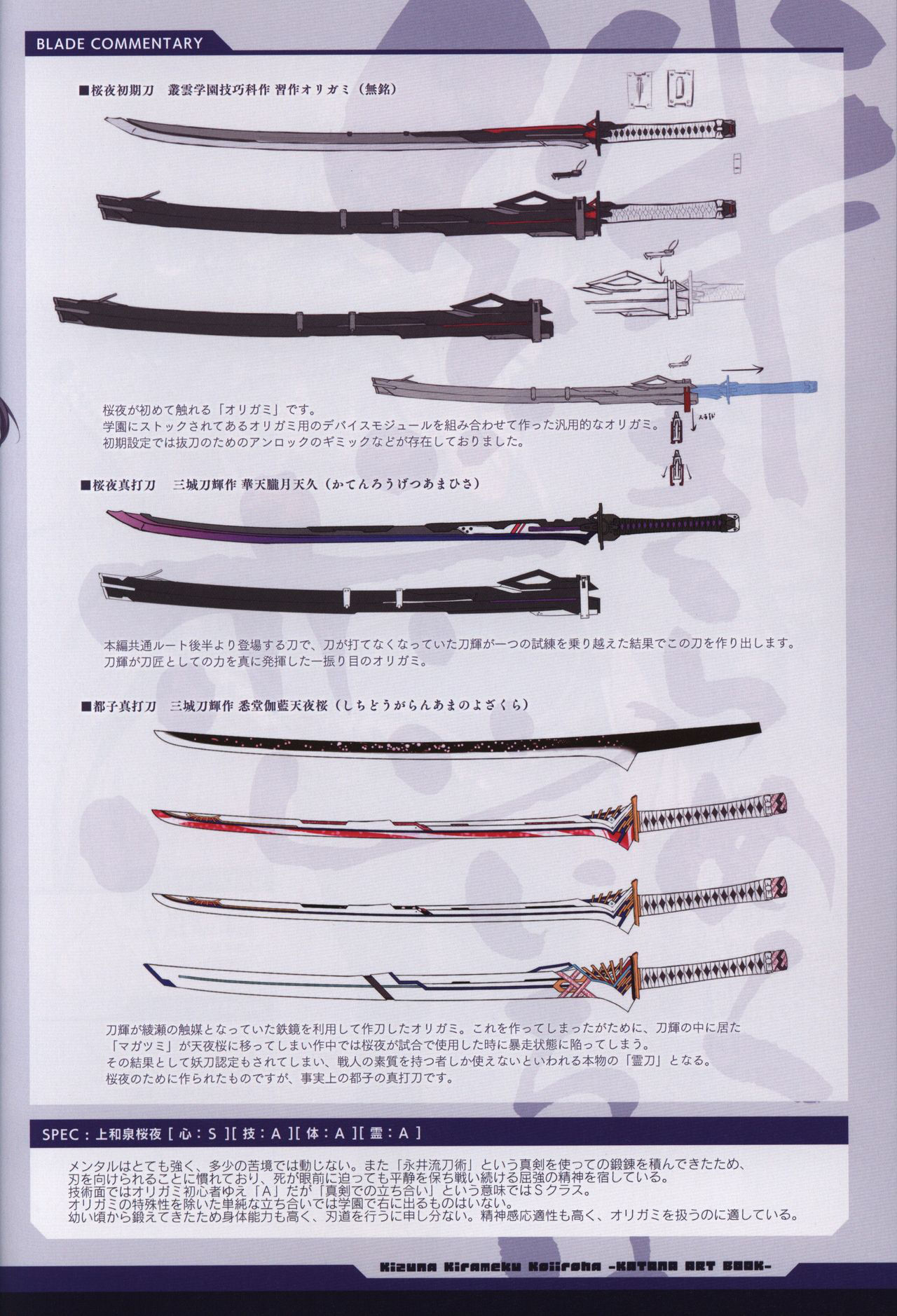 Kizuna Kirameku Koi Iroha KATANA ART BOOK