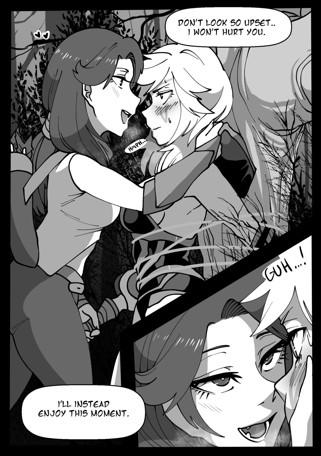 "It's Like A Bad Dream" Windranger x Drow Ranger comic by Riko