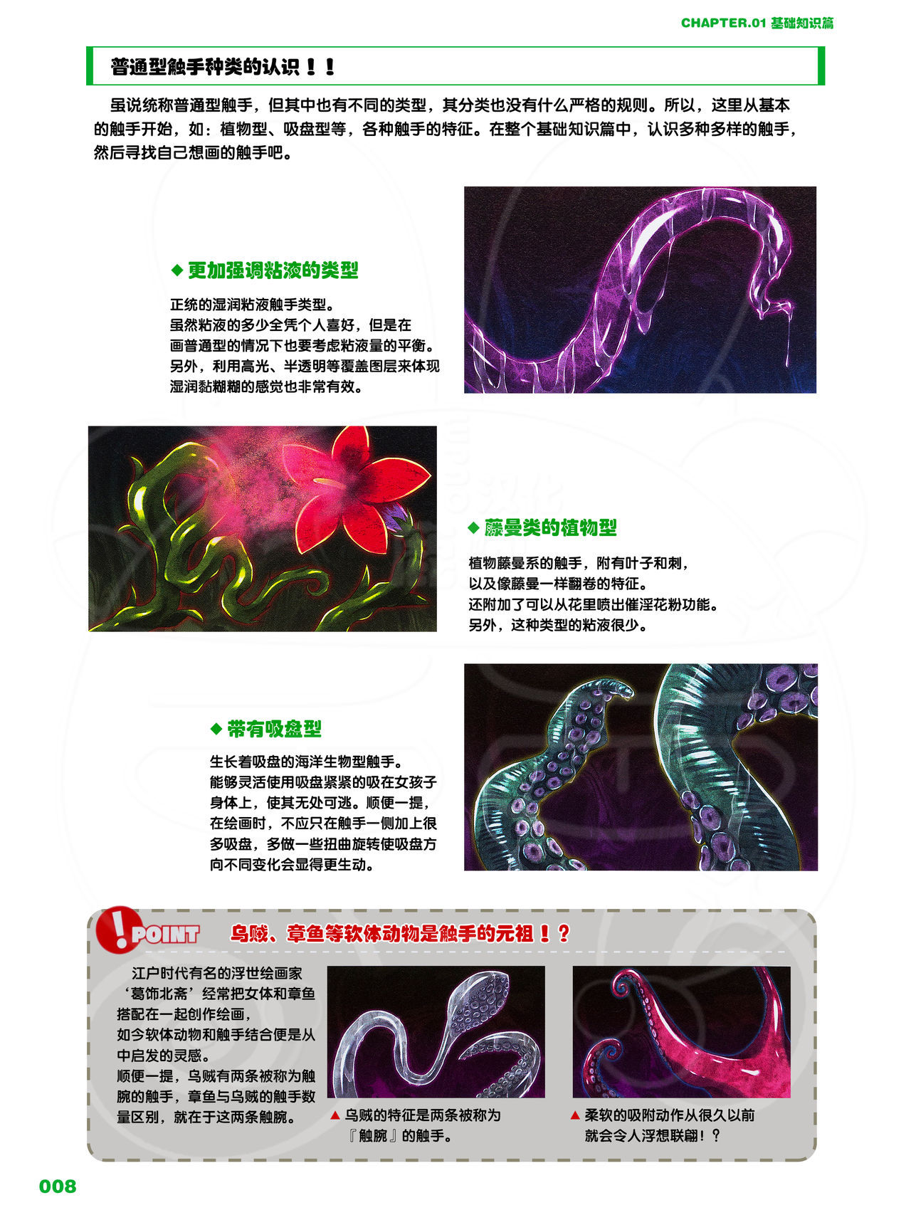 [Ichijinsha] How to Draw the Shokusyu (Tentacles) [Chinese]