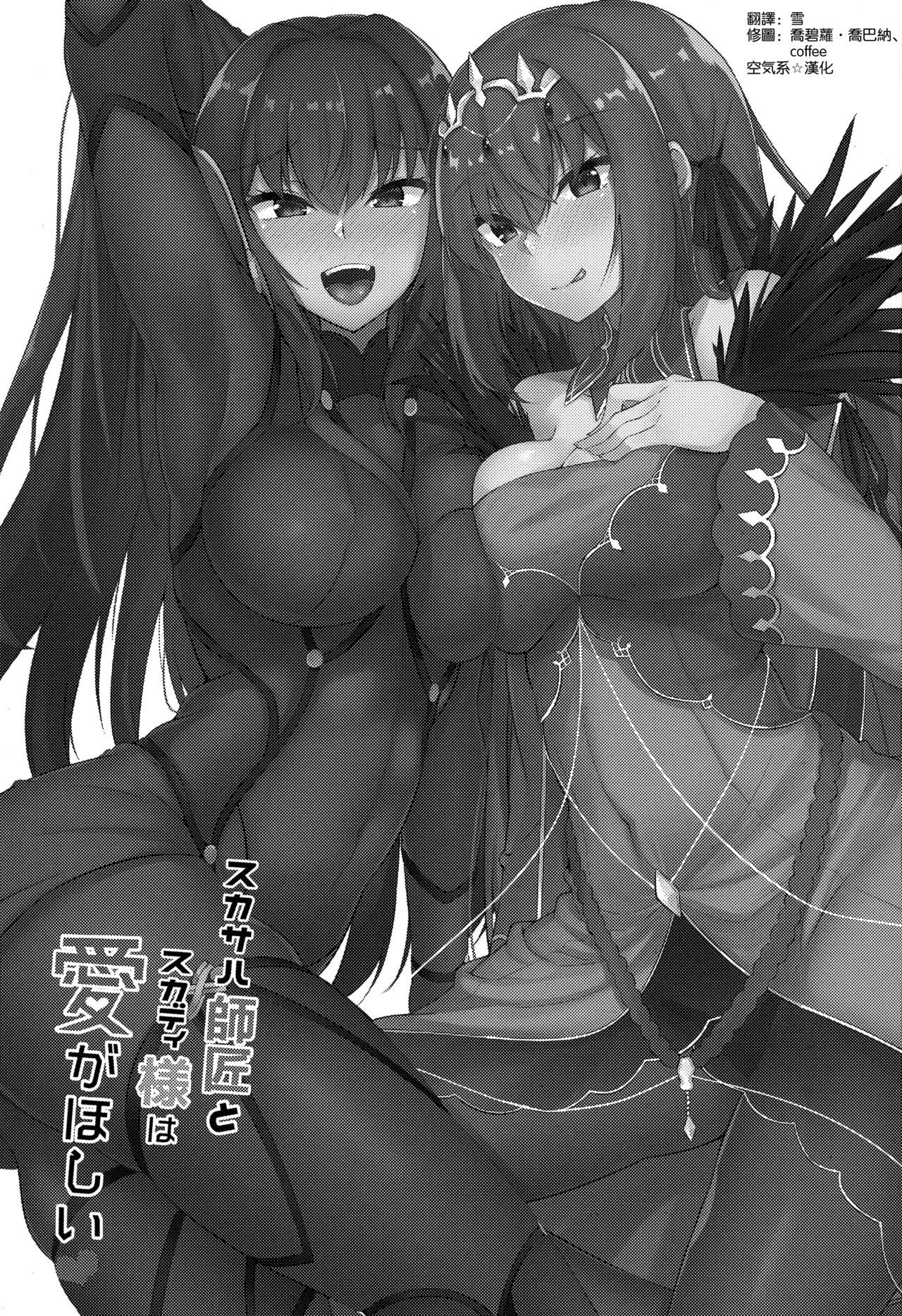 (C96) [Tiusan Kingdom (Kazamitiu)] Scathach Shishou to Skadi-sama wa Ai ga Hoshii (Fate/Grand Order) [Chinese] [空気系☆漢化]