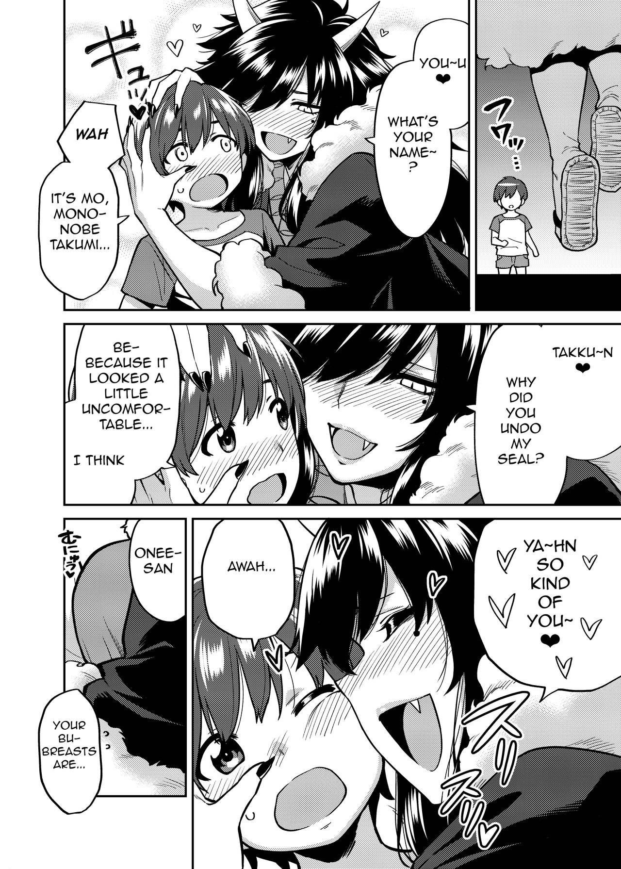 [Uchuusen Shoujigou (Shouji Nigou)] Takkun to Oni no Onee-san [English] [q91] [Digital]