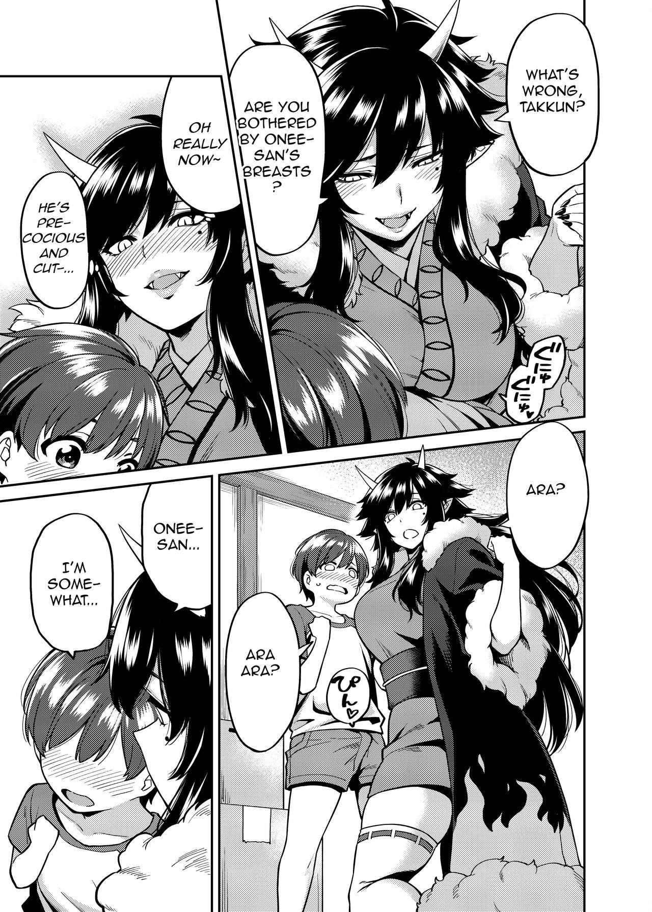 [Uchuusen Shoujigou (Shouji Nigou)] Takkun to Oni no Onee-san [English] [q91] [Digital]