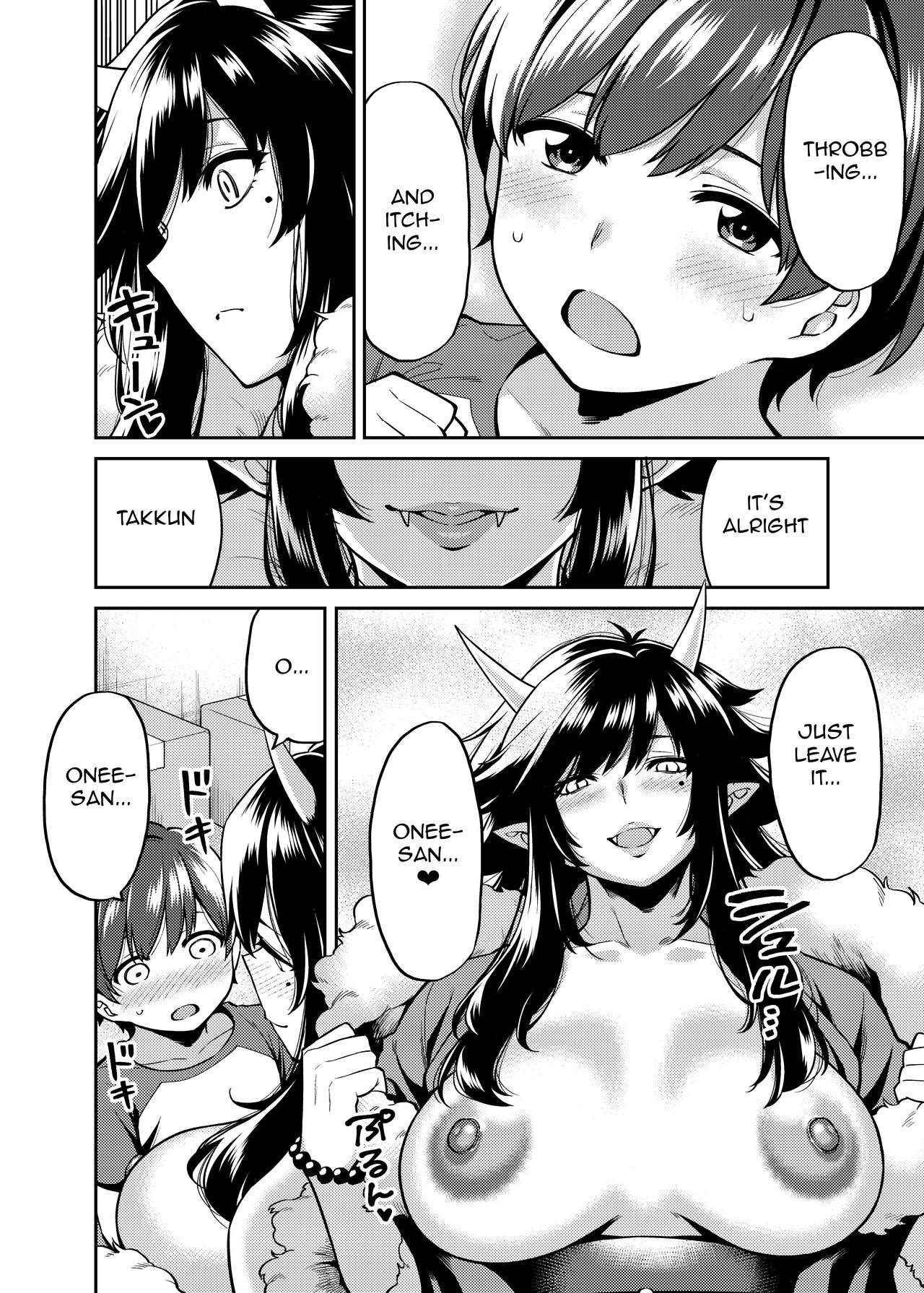 [Uchuusen Shoujigou (Shouji Nigou)] Takkun to Oni no Onee-san [English] [q91] [Digital]