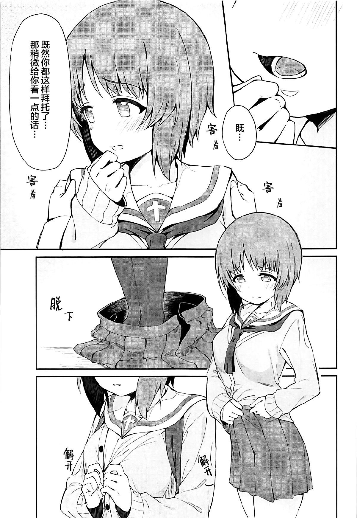 (C93) [Arakiya-san (Araki Mitsuru)] Miporin to Icha Love Ecchi suru Hon (Girls und Panzer)[Chinese] [Lolipoi汉化组]