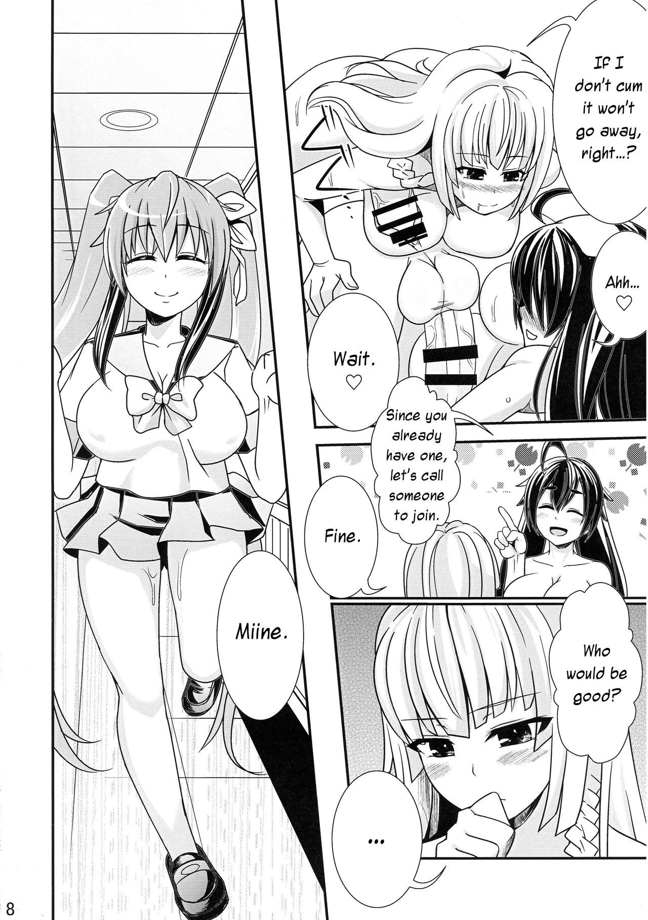 (COMITIA112) [Punisher Punishment (Panimi)] A Big-Tig Twintail Girl gets Screwed by Two Futanari Girls [English]