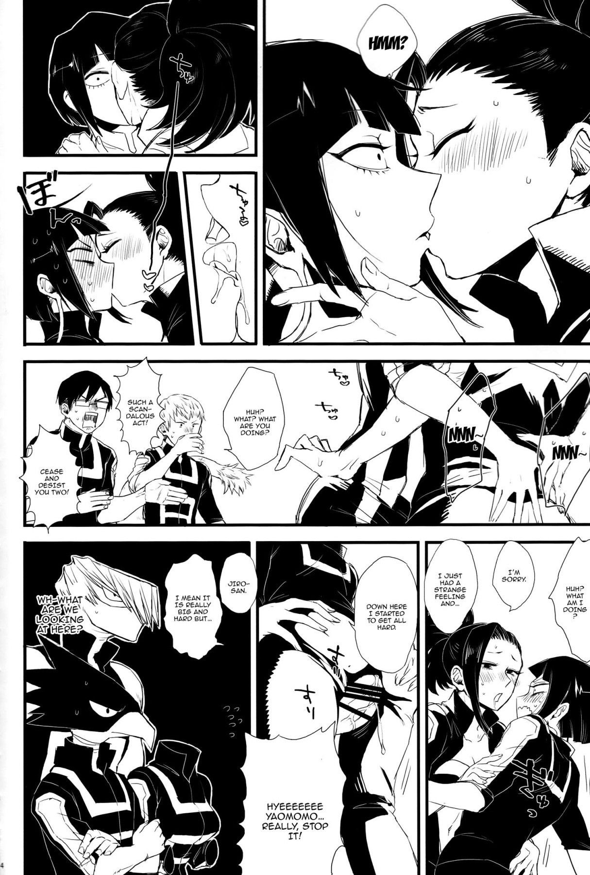 (Douyara Deban no Youda! 16) [Mekao (Den Meka)] Yaomomo Chin Ranbu | Momo's Dick Rampage (Boku no Hero Academia) [English] {Doujins.com}