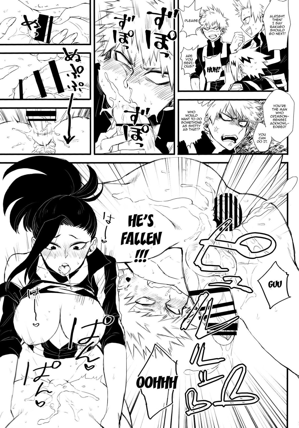 (Douyara Deban no Youda! 16) [Mekao (Den Meka)] Yaomomo Chin Ranbu | Momo's Dick Rampage (Boku no Hero Academia) [English] {Doujins.com}