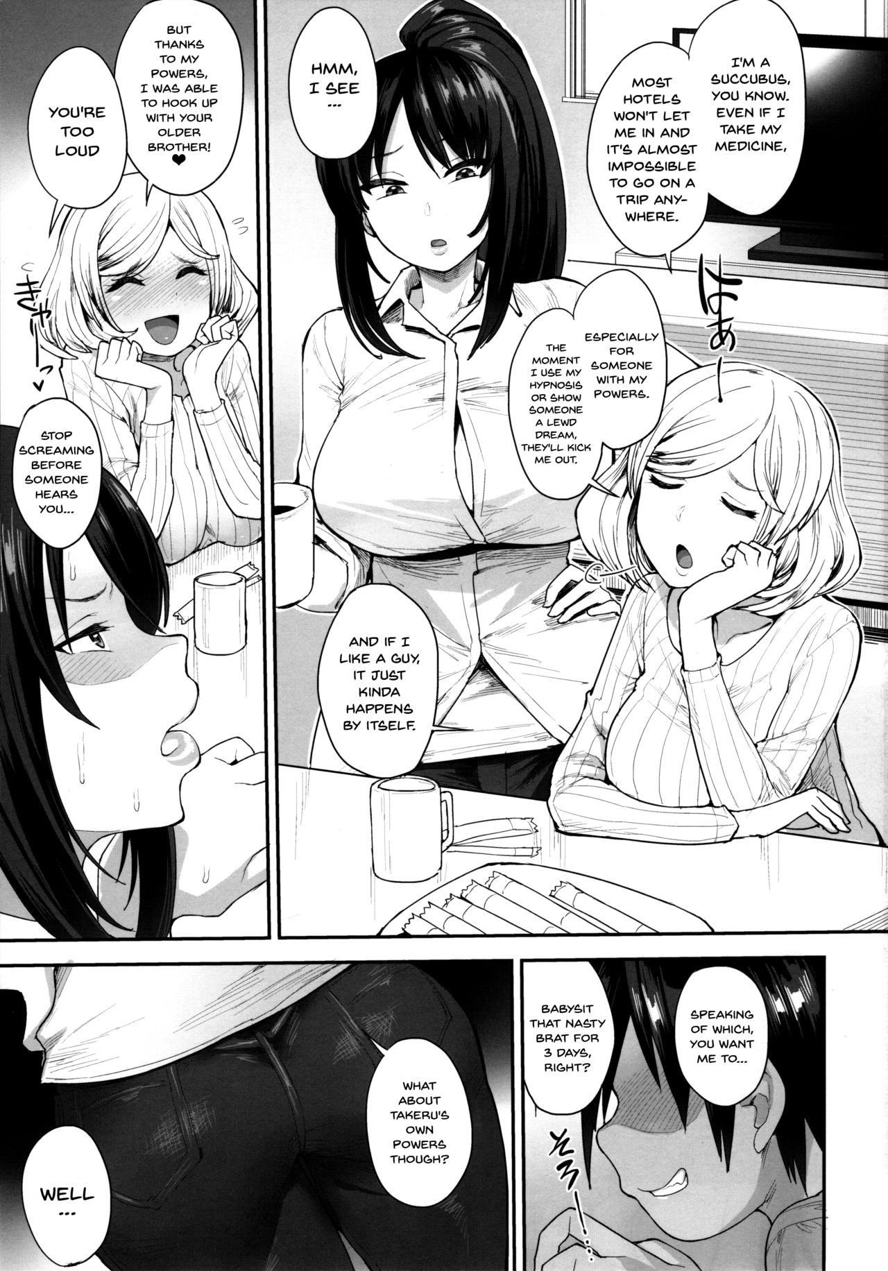 (C95) [Mousou Deguchi (Unou)] Succubus no Rinjin 2 [English]