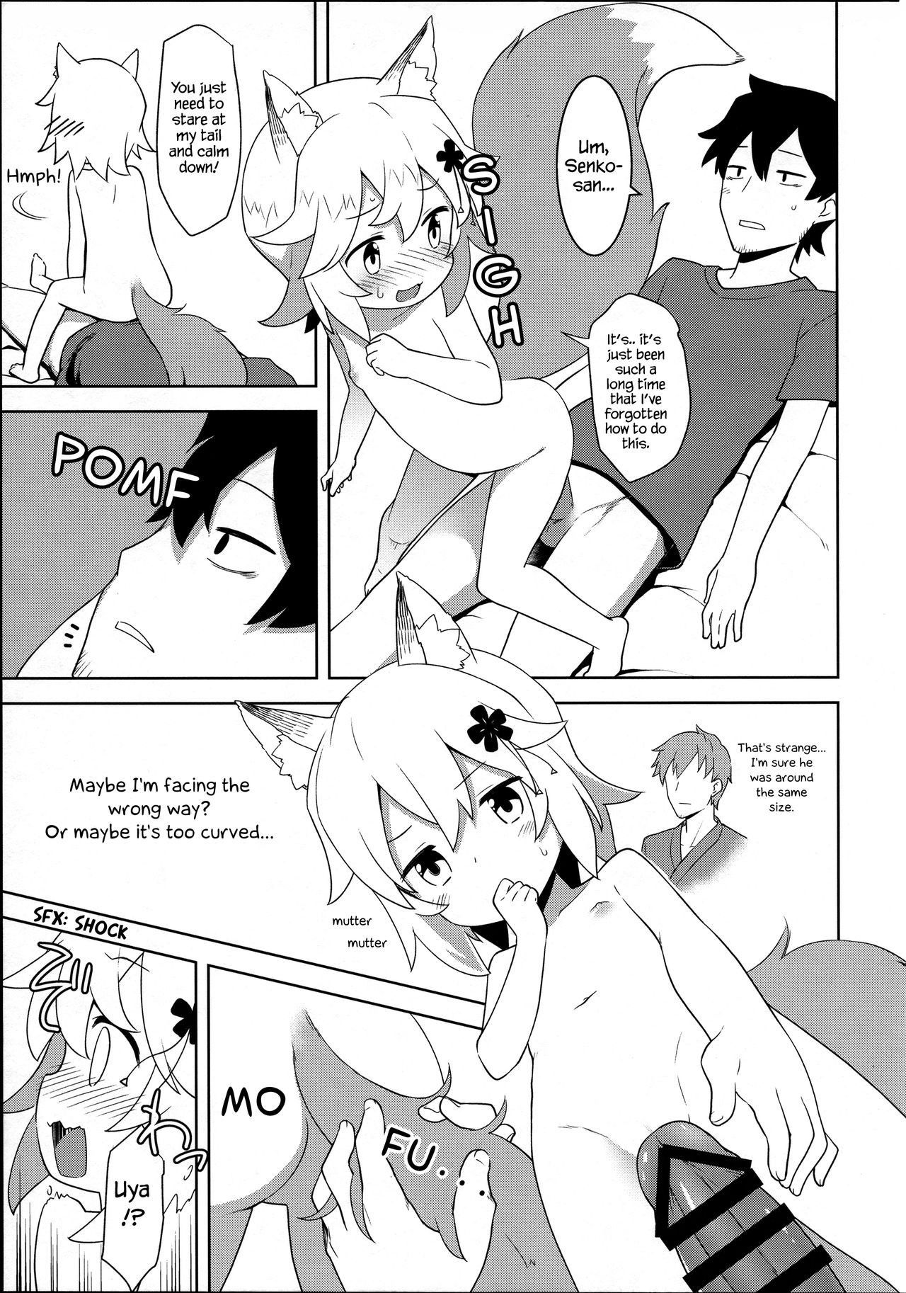 (C96) [Rotary Engine (Kannazuki Motofumi)] Senko-san, Yobai Suru. (Sewayaki Kitsune no Senko-san) [English] [mofuSquared]