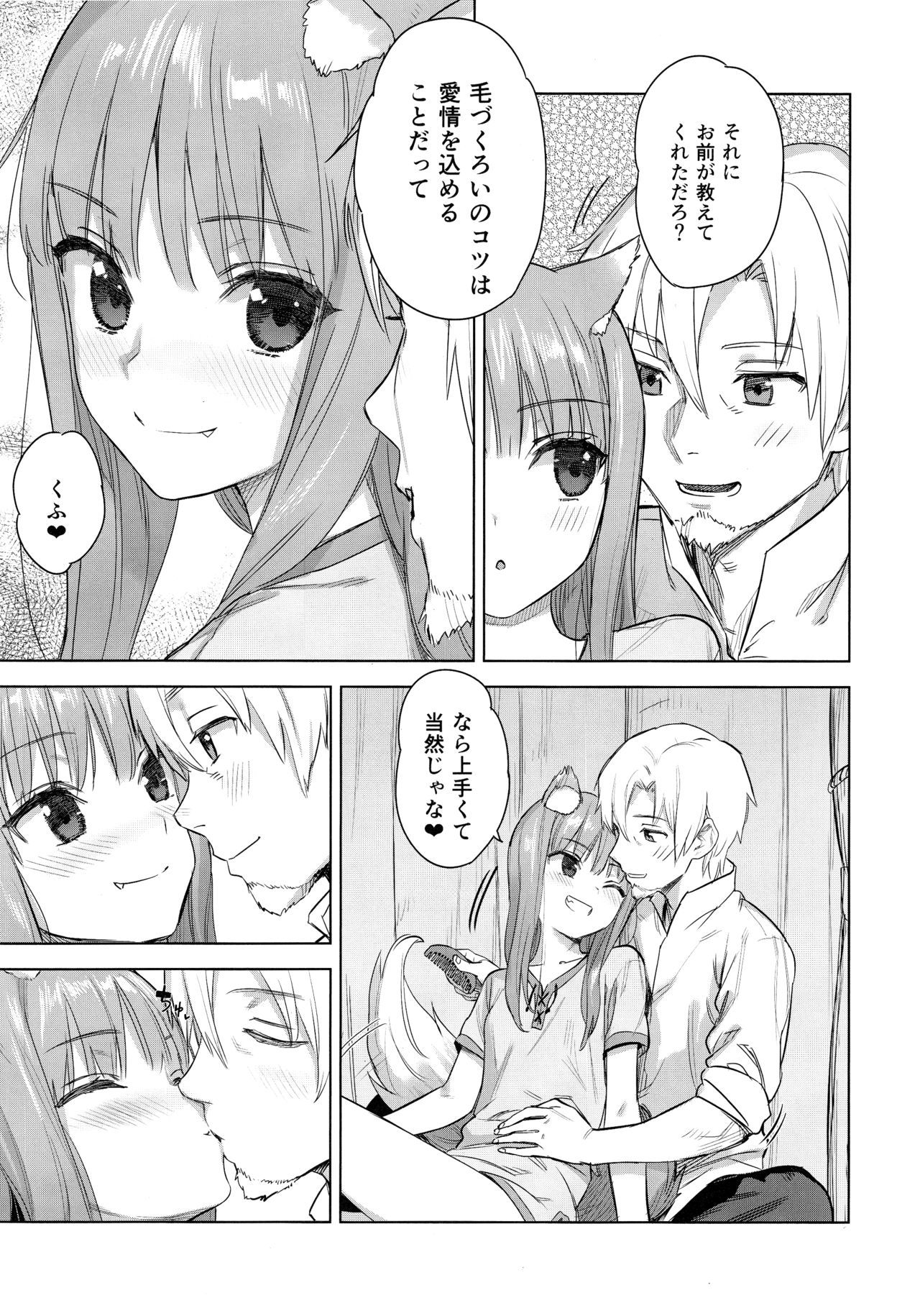 (C96) [Ajisaidenden (Kawakami Rokkaku, Takanashi Rei)] Wacchi to Shippori Kezukuroi Bon (Spice and Wolf)