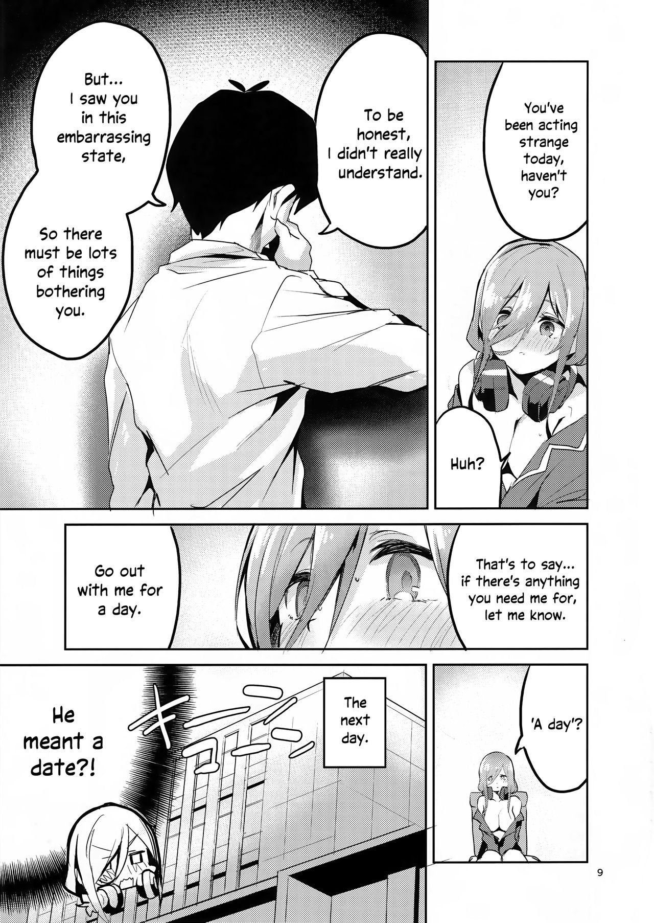 (C96) [Circle-FIORE (Ekakibit)] Miku no Baai | Miku's Situation (Gotoubun no Hanayome) [English]