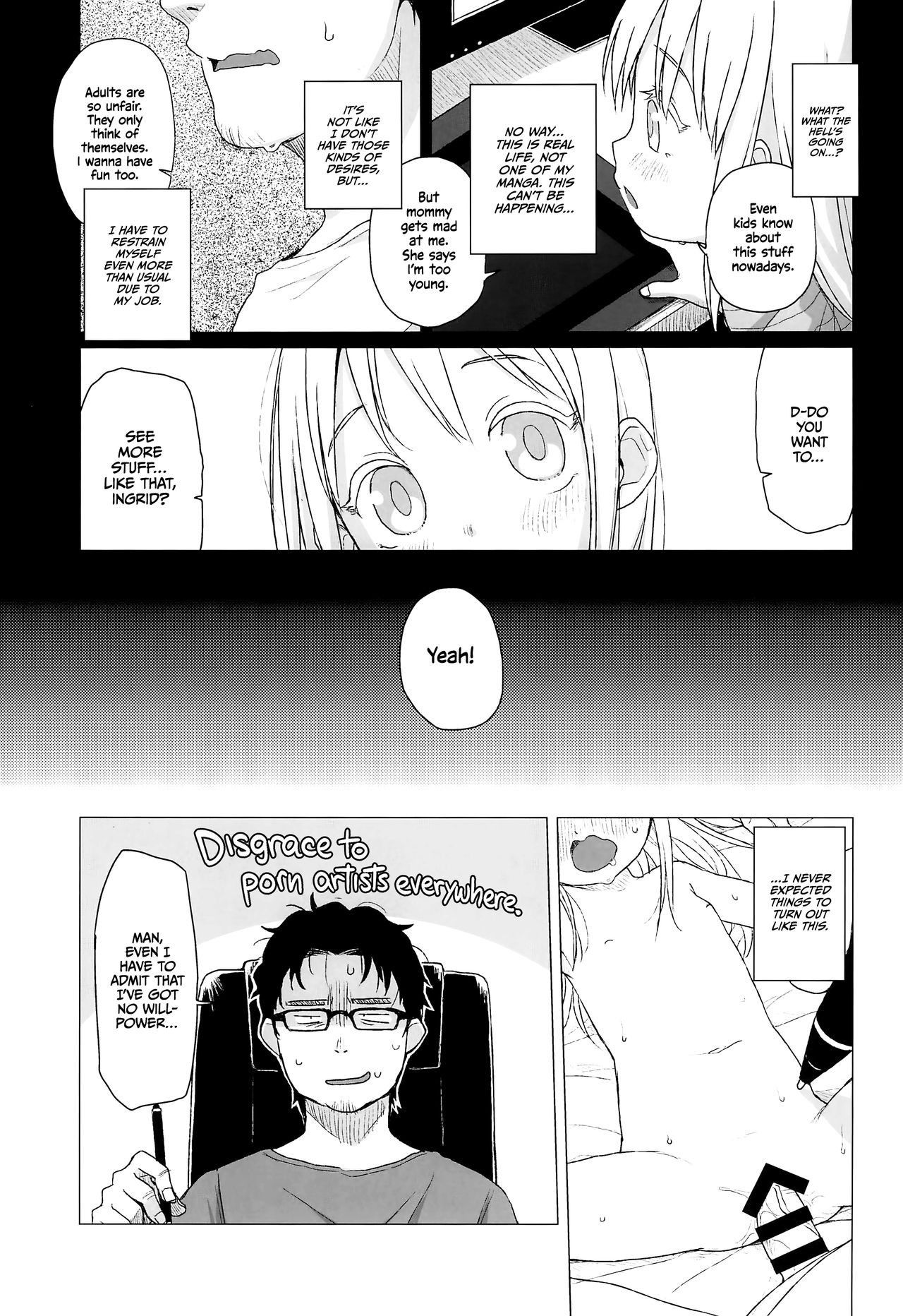 (C96) [Shichiten Battou (Miyasaka Takaji)] Uchi no Tonari no Shougakusei wa Kinpatsu Hekigan Ecchi-zuki | The Blonde-haired, Blue-Eyed Elementary Schooler Next Door Loves Sex [English] =TLL + mrwayne=