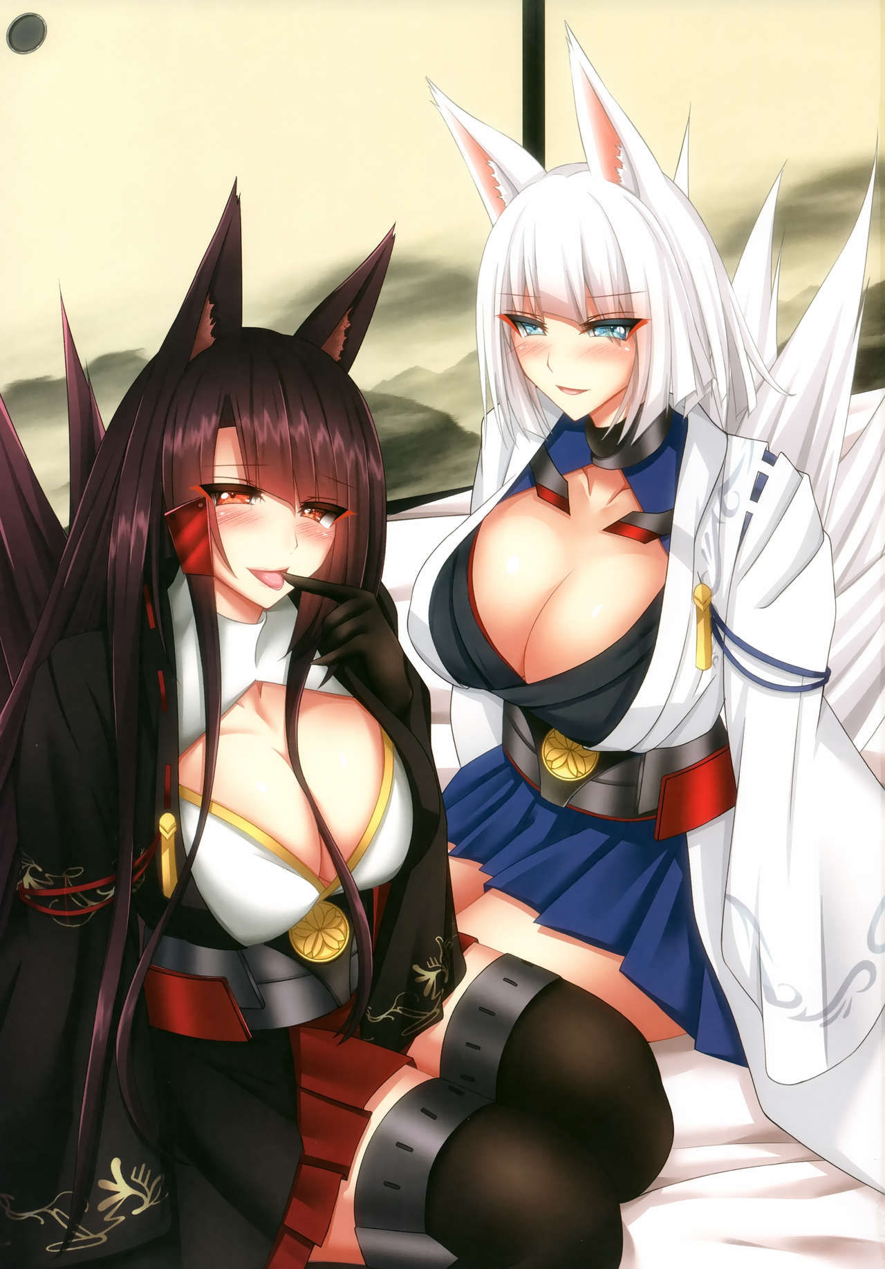 (C96) [Gekkou Sanctuary (Momijizuki Luna)] Hatsujou x Megitsune - Ikkou-sen no Bousou Ai- (Azur Lane)