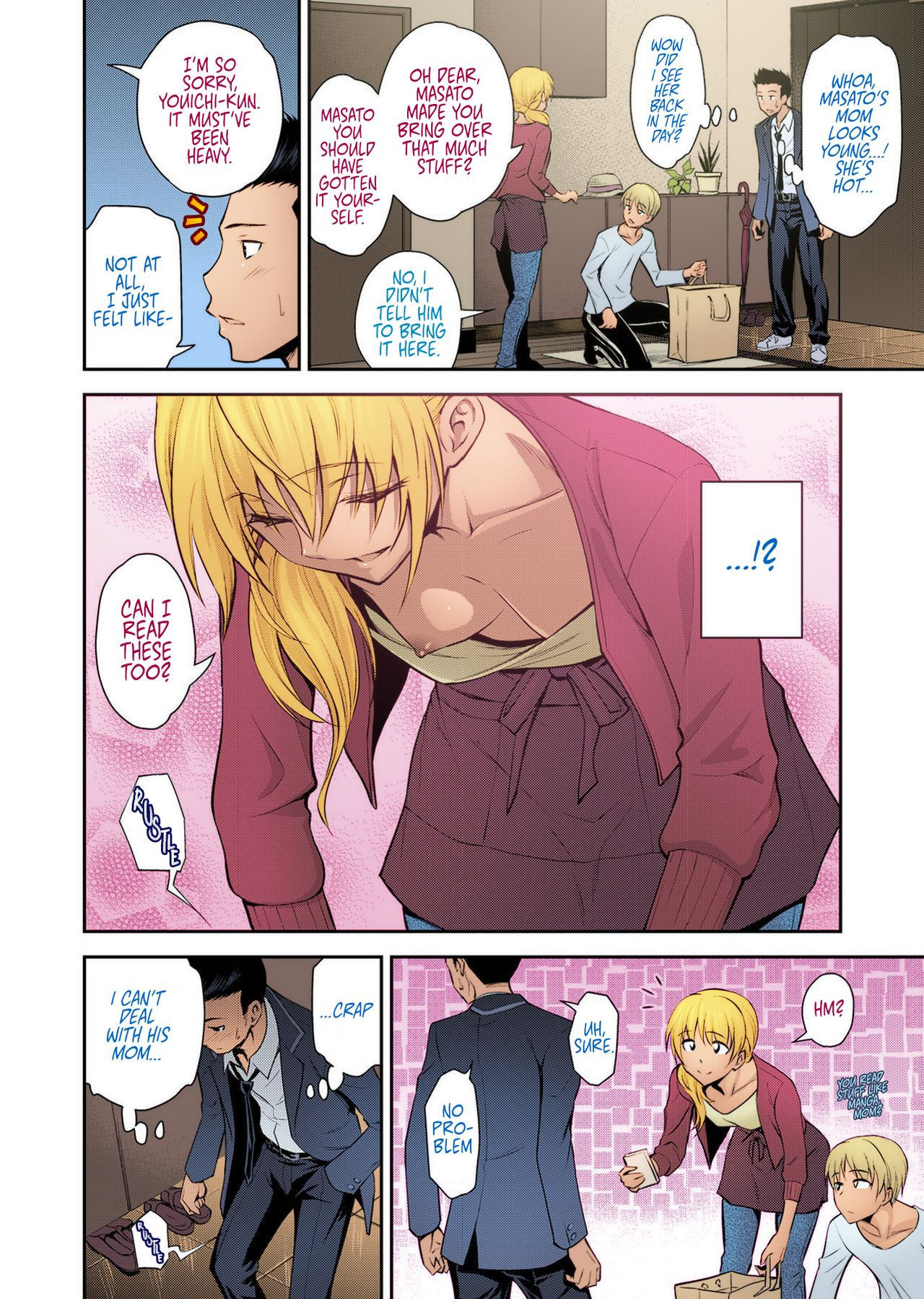 [Aoki Kanji] Doukyuusei no Wakai Haha | My Classmate's Young Mom (Web Manga Bangaichi Vol. 1) [English] [fraudia] [Colorized]