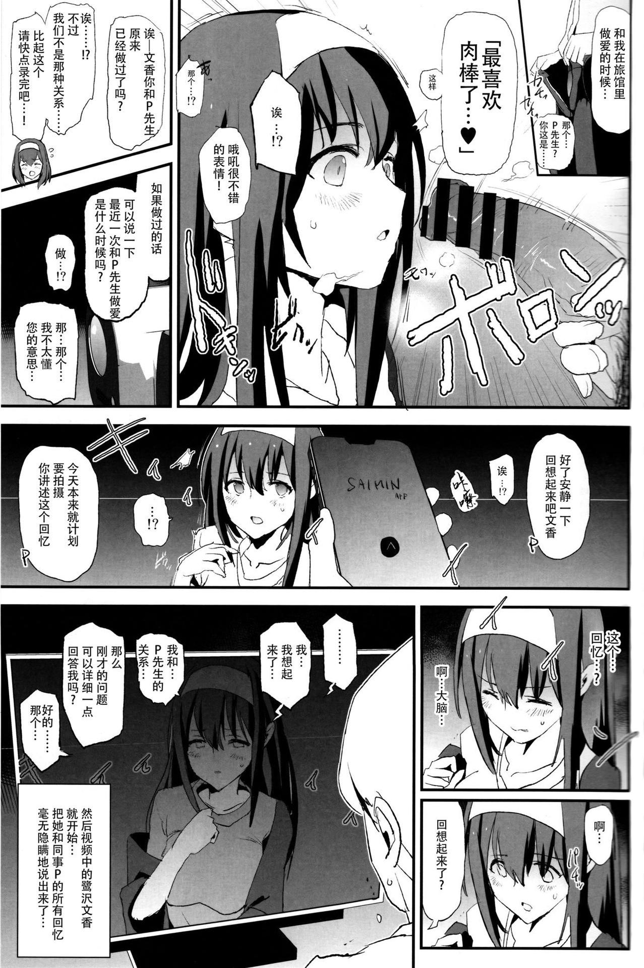 (C96) [Yami ni Ugomeku (Dokurosan)] Sagisawa Fumika no Dosukebe Hamedori Interview (THE IDOLM@STER CINDERELLA GIRLS) [Chinese] [脸肿汉化组]