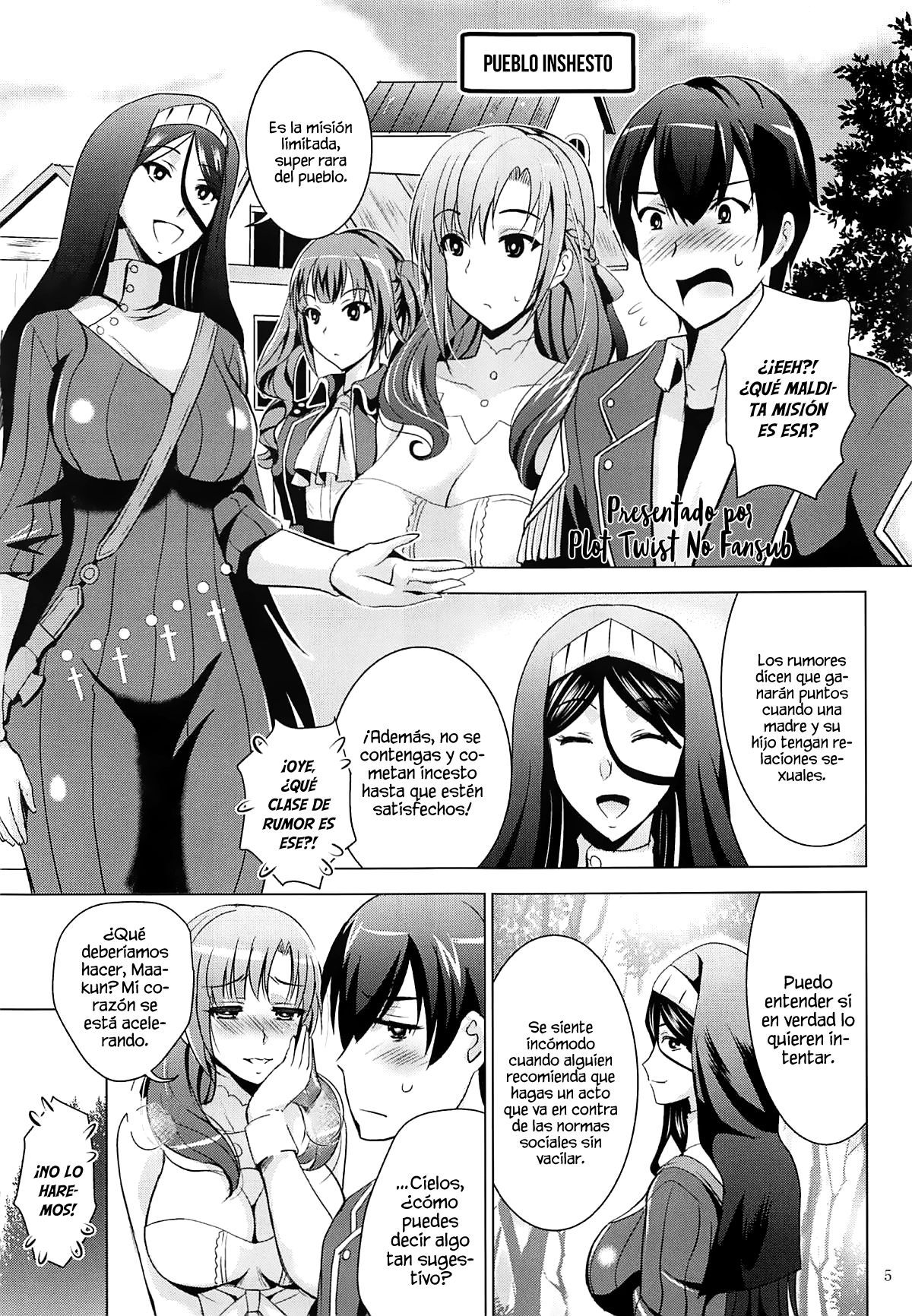 (C96) [Studio BIG-X (Arino Hiroshi)] MOUSOU THEATER 61 (Tsujou Kougeki ga Zentai Kougeki de 2-kai Kougeki no Okaasan wa Suki desu ka?) [Spanish] [Plot Twist No Fansub]