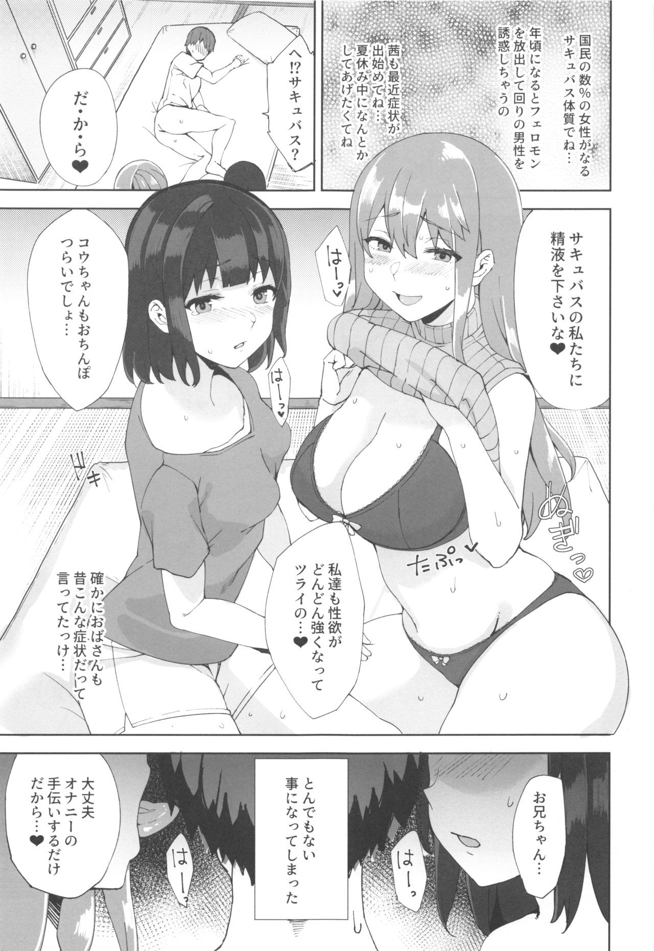 (C96) [Nukotigura (Nekonose Hajime)] Succubus Sisters