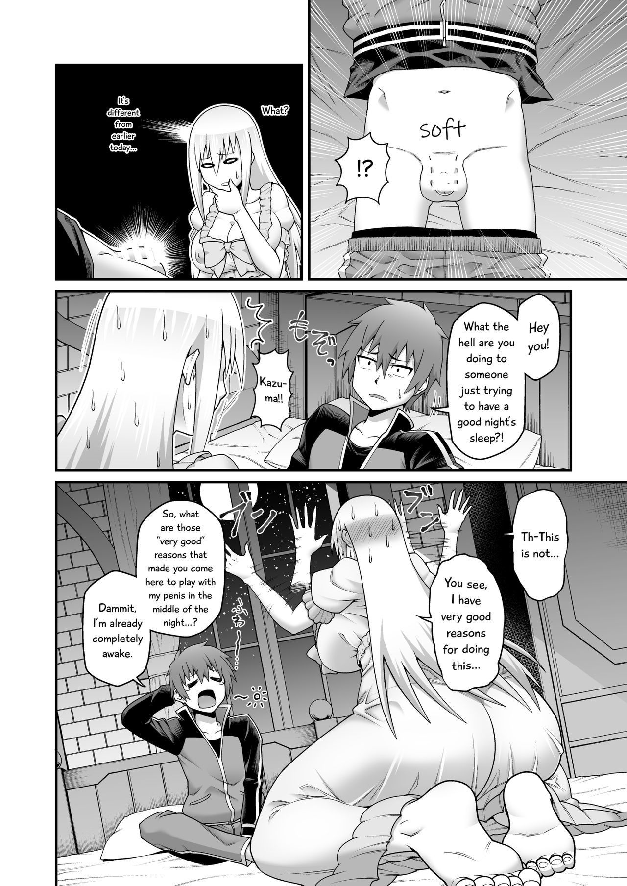 [Gekidan☆Onigashima (Simayuu, Oniyama)] Give the lustful sword to this useless female knight!! | Kono Dame Kishi ni Seiken o!! (Kono Subarashii Sekai ni Syukufuku o!) [Digital] [English] [EHCove]