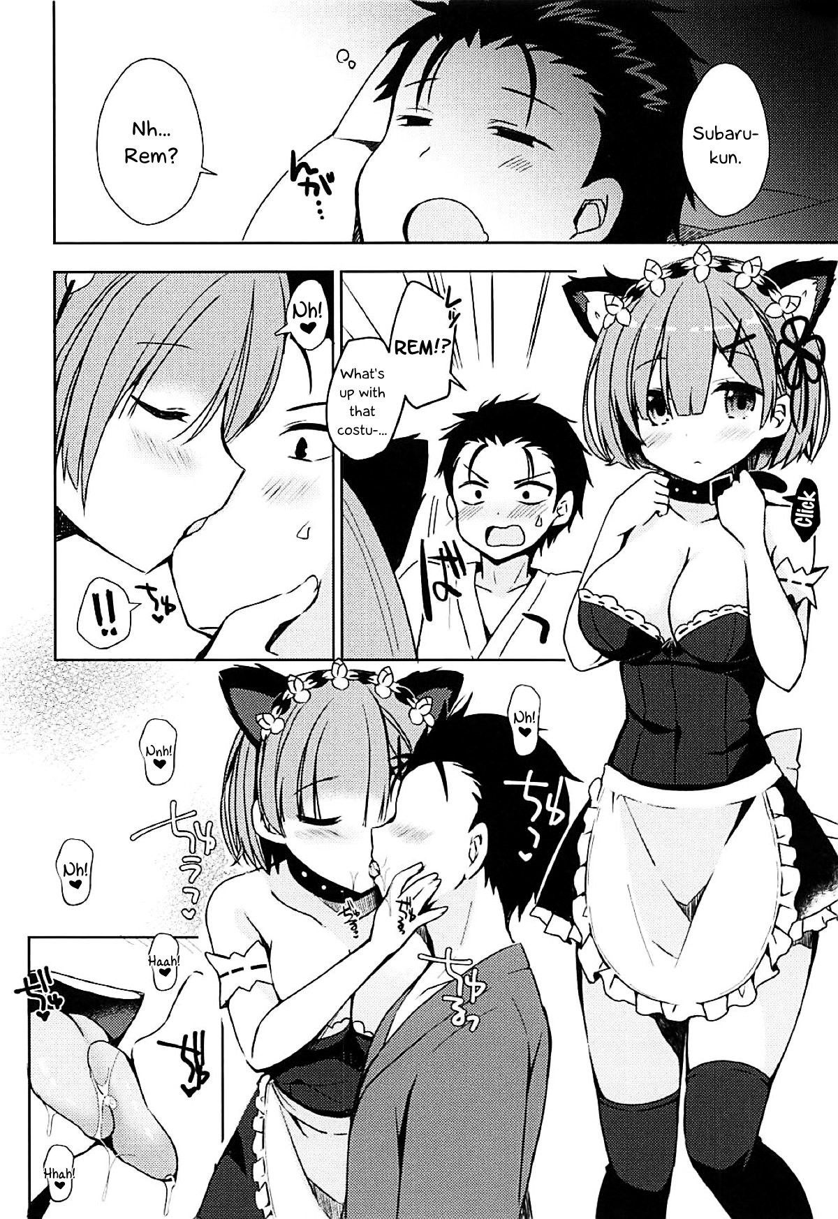 (C93) [moriQ (Mori Airi)] Shall I make Rem-nyan go Nyan Nyan? | Rem-nyan to Nyannyan Suru? (Re:Zero kara Hajimeru Isekai Seikatsu) [English] [EHCOVE]