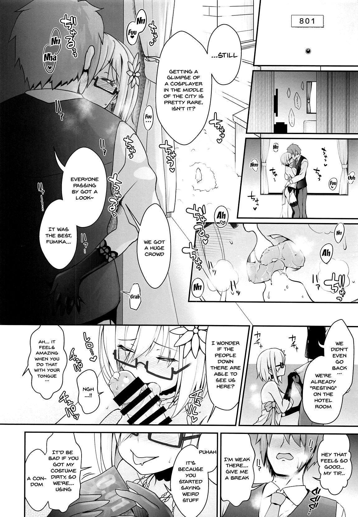 (COMIC1☆15) [SSB (Maririn)] Purupuru Yurasu H-Cup Namachichi Hobo Marudashi Layer Icha Love Rojou CosEve Date | making love to a cosplayer with large swaying h-cup breasts at a cosplay event (Fate/Grand Order) [English] {Doujins.com}