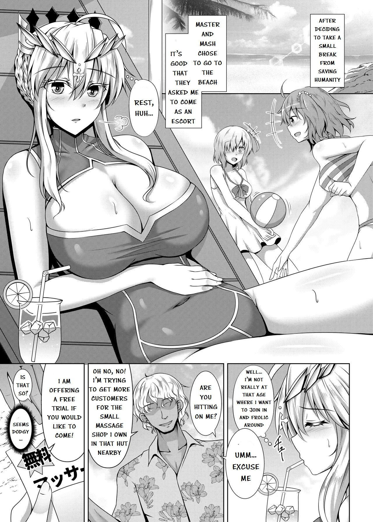 [Taishou Romanesque (Toono Suika)] Chichiue ga Charao ni Oil Massage de Otosareru Hon (Fate/Grand Order) [English] [Digital]