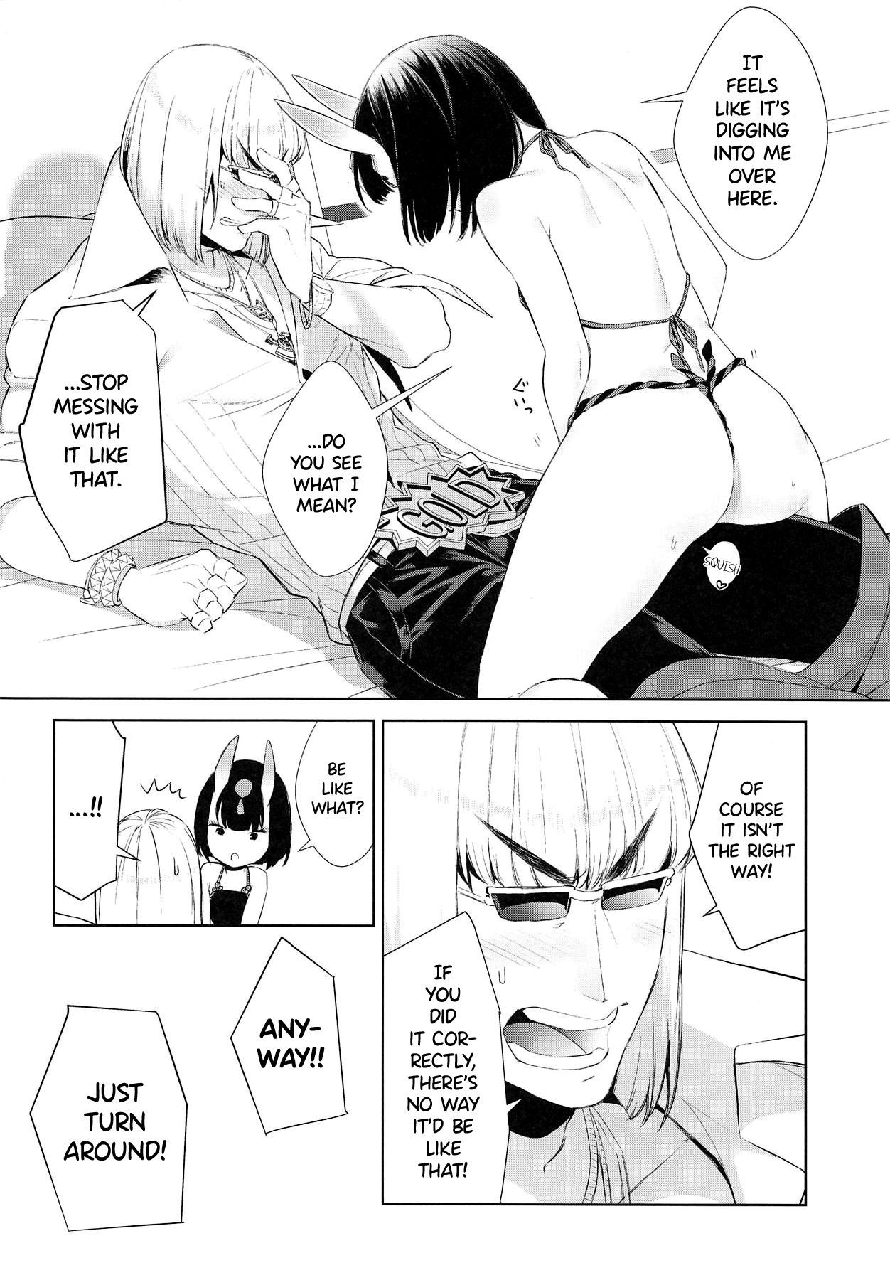 (Dai 19-ji ROOT4to5) [BEAR-BEAR (Shiroku Mako)] Fundoshi no Shimekata o Kintoki ni Kiite Mita (Fate/Grand Order) [English] {Hennojin}