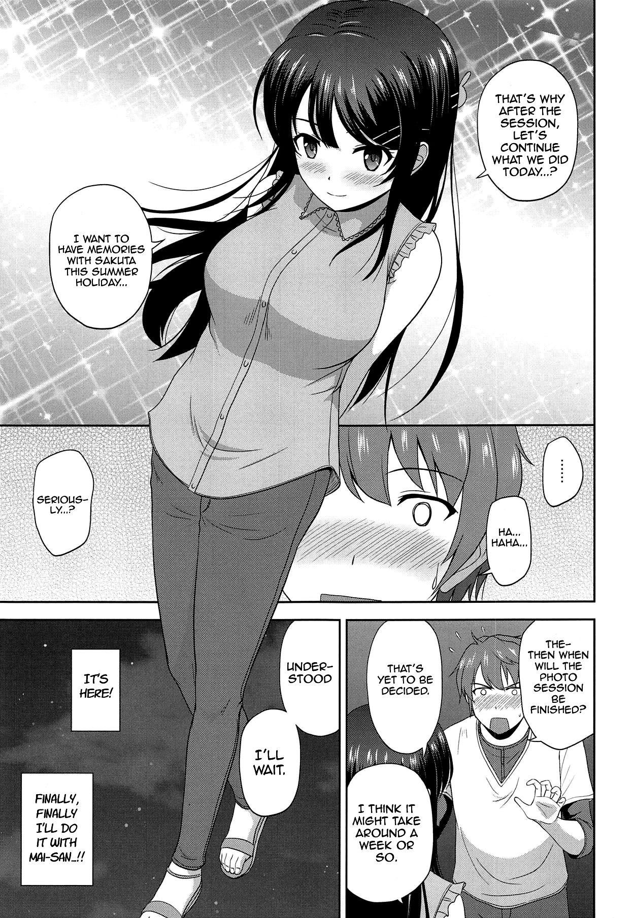 (COMIC1☆15) [G-SCAN CORP. (Satou Chagashi)] Seishun Black Time Killer (Seishun Buta Yarou wa Bunny Girl Senpai no Yume o Minai) [English] [Comfy Pillow Scans]