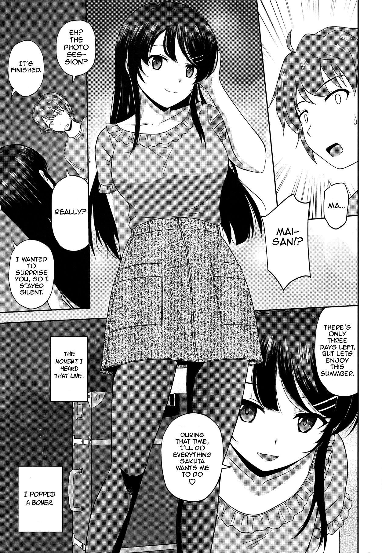 (COMIC1☆15) [G-SCAN CORP. (Satou Chagashi)] Seishun Black Time Killer (Seishun Buta Yarou wa Bunny Girl Senpai no Yume o Minai) [English] [Comfy Pillow Scans]