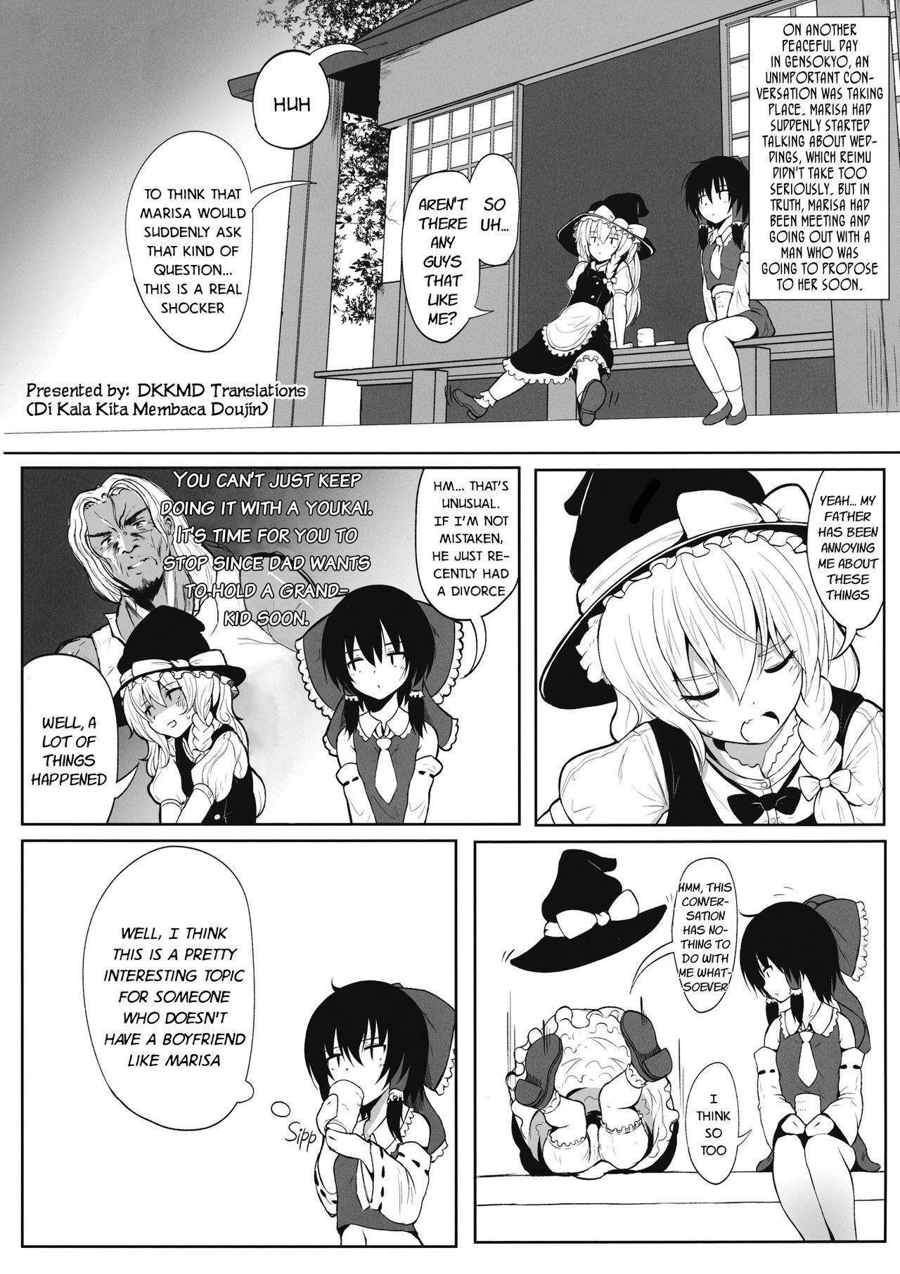 (Reitaisai 11) [HAMMER_HEAD (Makabe Gorou)] Marisa to Icha Love☆ (Touhou Project) [English] [DKKMD Translations]