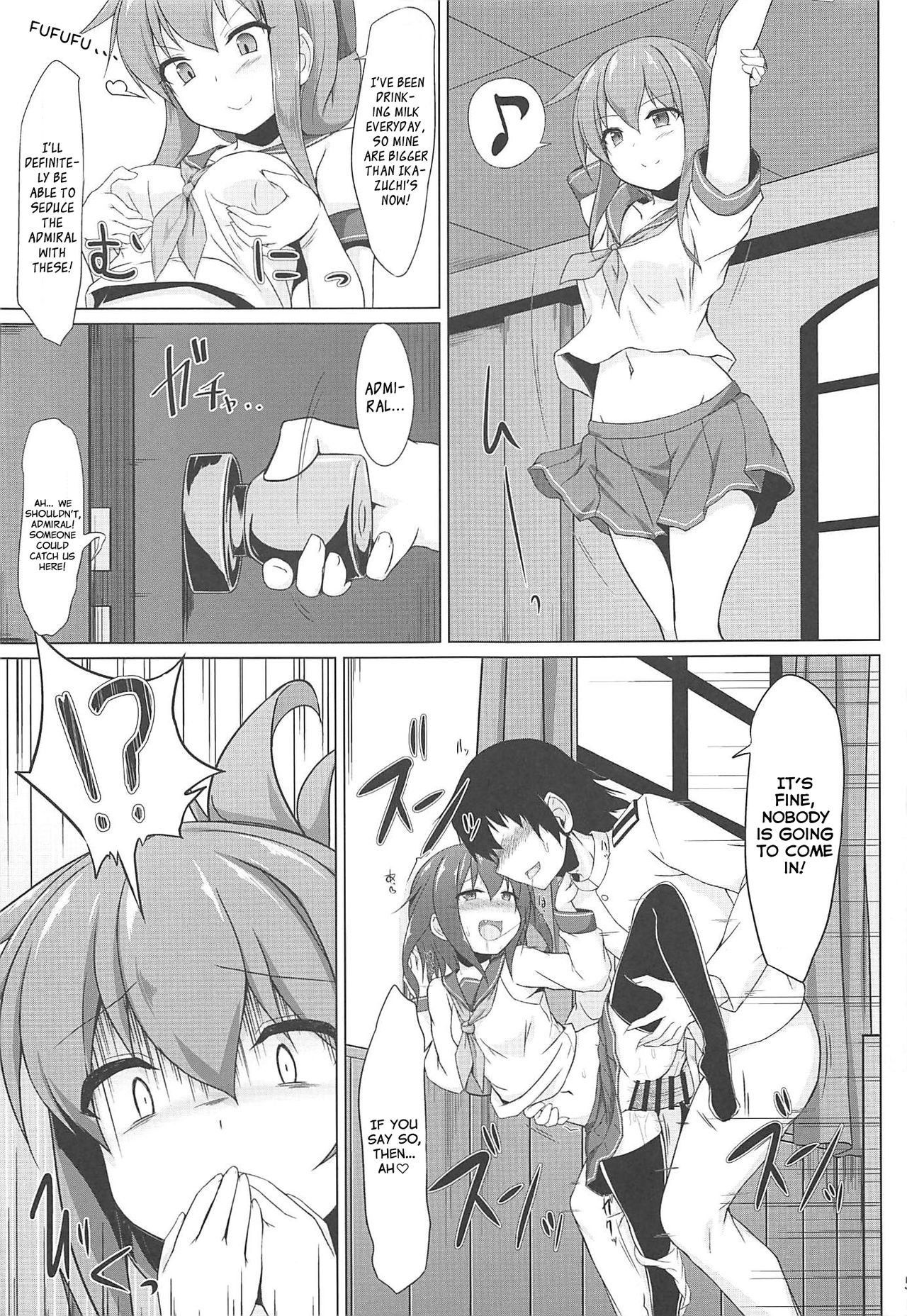 (C96) [Sirotaruto (Kotaru, Shirasaki Karu)] Ikazuchi to Inazuma wa Shireikan no Aka-chan ga Hoshii no desu!! | Ikazuchi and Inazuma Wants the Admiral's Babies!!  (Kantai Collection -KanColle-) [English] [Venatör]