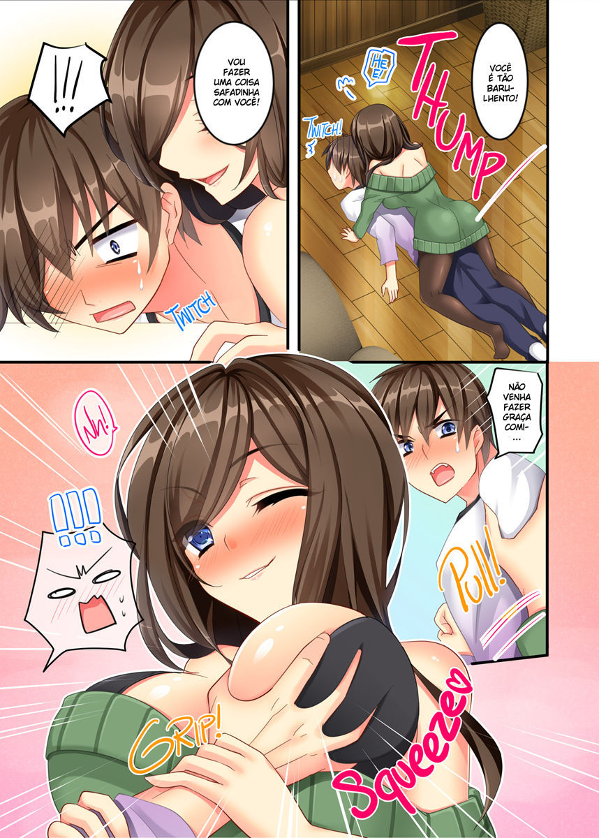 [hlz, Triangle! (Sanom, Uraha)] Uchi no Dame Ane ni Osowarete Tajitaji Nan desu ga!? | My No-good Sister's Overwhelming Seduction Technique!! [Portuguese-BR]