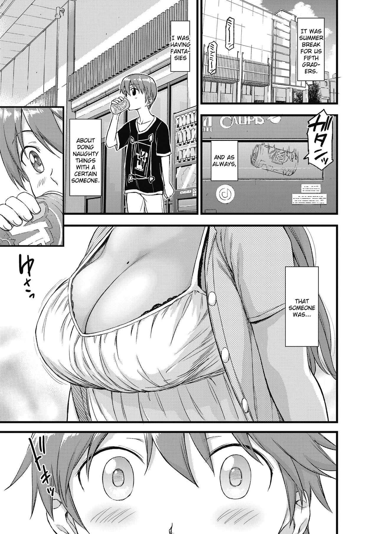 [Misaki (Higashino Mikan)] Oppai na Natsuyasumi | The Summer Break of Boobs [English] [friggo]