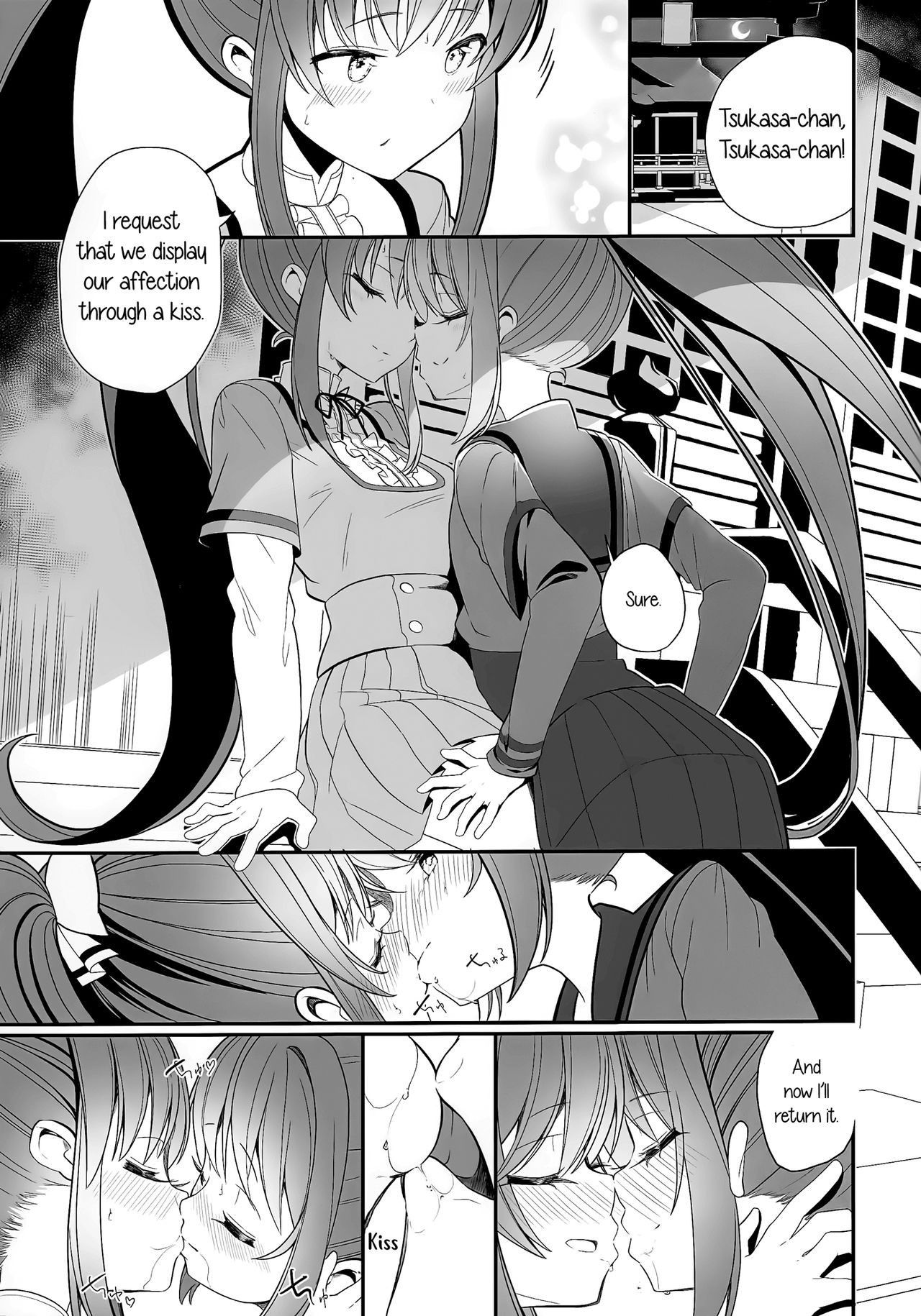 (C94) [House Saibai Mochi (Shiratama Moti)] Doppelganger no Mitsugetsu | Doppelganger's Honeymoon (Puella Magi Madoka Magica Side Story: Magia Record) [English] [Yuri-ism]