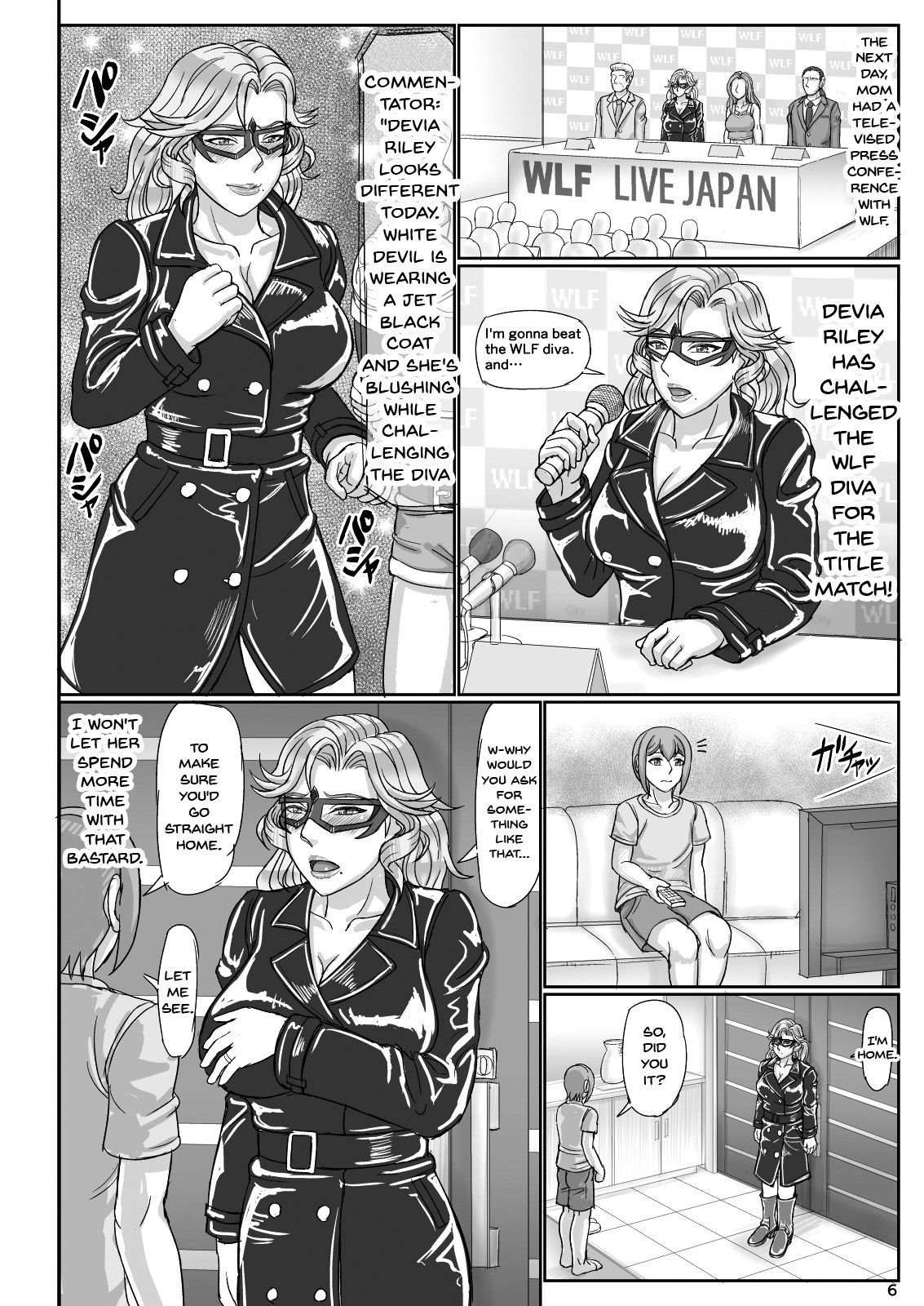 [Gouon (SWA)] Mama wa Russian Half no Akuyaku Wrestler 2 - H Mizugi de Dokidoki Hen | Mama Is a Half Russian Half Akuyaku Wrestler 2 [English] {Doujins.com} [Digital]