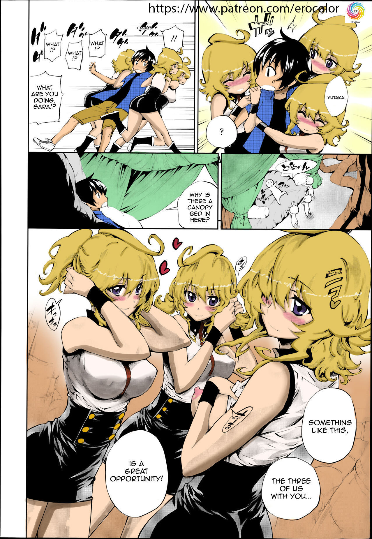 [Kihiru] Kiniro Sanya (COMIC Tenma 2014-02) [English] [Sling] [Colorized] [Incomplete]