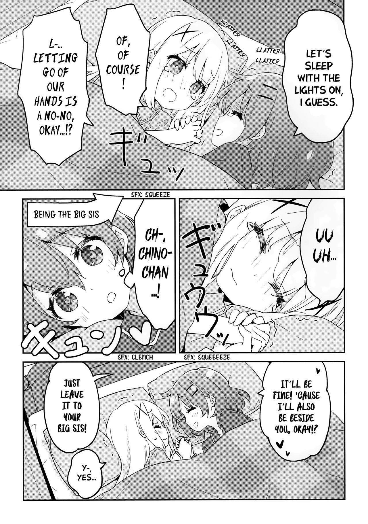 (COMIC1☆15) [Luminocity (Kani Biimu)] Luminocity 23 Gochuumon wa Soine desu. - I'd like to sleep next to you. (Gochuumon wa Usagi desu ka?) [English] [WindyFall Scanlations]