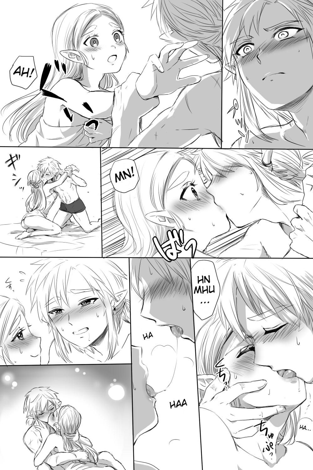 [Wasabi] BreaWi no LinZel ga Hitasura Ichaicha Shite Sukebe na Koto Suru Manga | A BoTW manga where Link and Zelda earnestly flirt and do lewd things (The Legend of Zelda) [English]