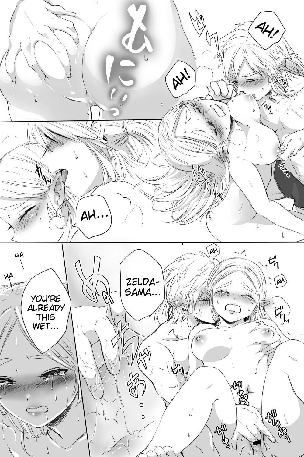 [Wasabi] BreaWi no LinZel ga Hitasura Ichaicha Shite Sukebe na Koto Suru Manga | A BoTW manga where Link and Zelda earnestly flirt and do lewd things (The Legend of Zelda) [English]