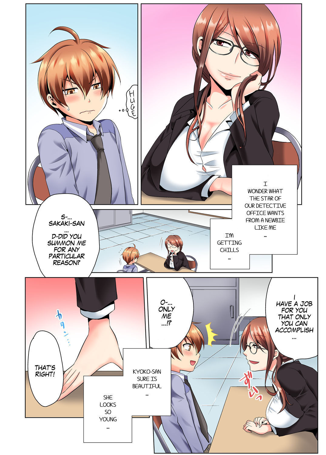 [Matsuyama Hayate, Hitotsuki Katagiri] Sexy Undercover Investigation! Don't spread it too much! Lewd TS Physical Examination Part 1 [English] [SachiKing] [Digital]