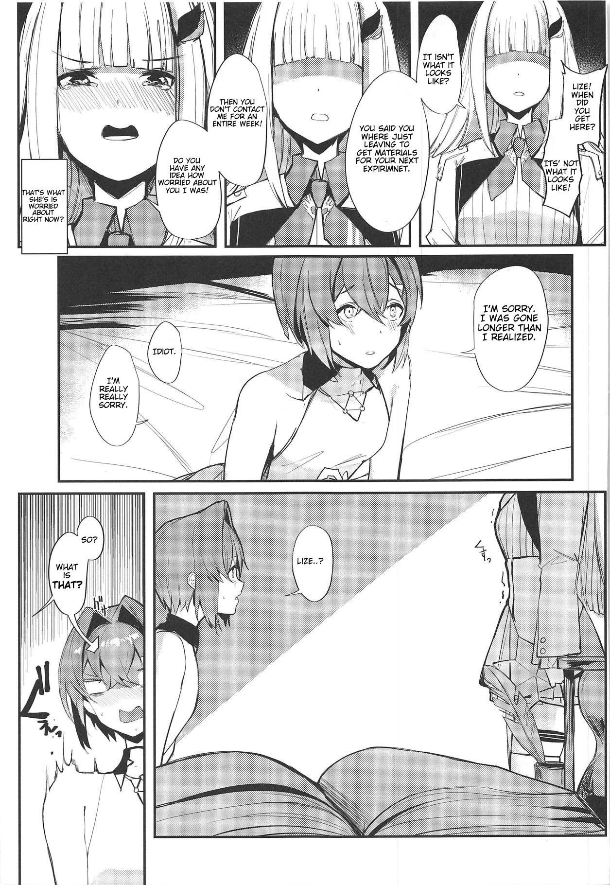 (COMIC1☆15) [virophilia (Orihi Chihiro)] Karada wa Ryousei, Kokoro wa Doutei, Aite no Oya wa Helesta Koutei (Lize Helesta, Ange Katrina) [English]