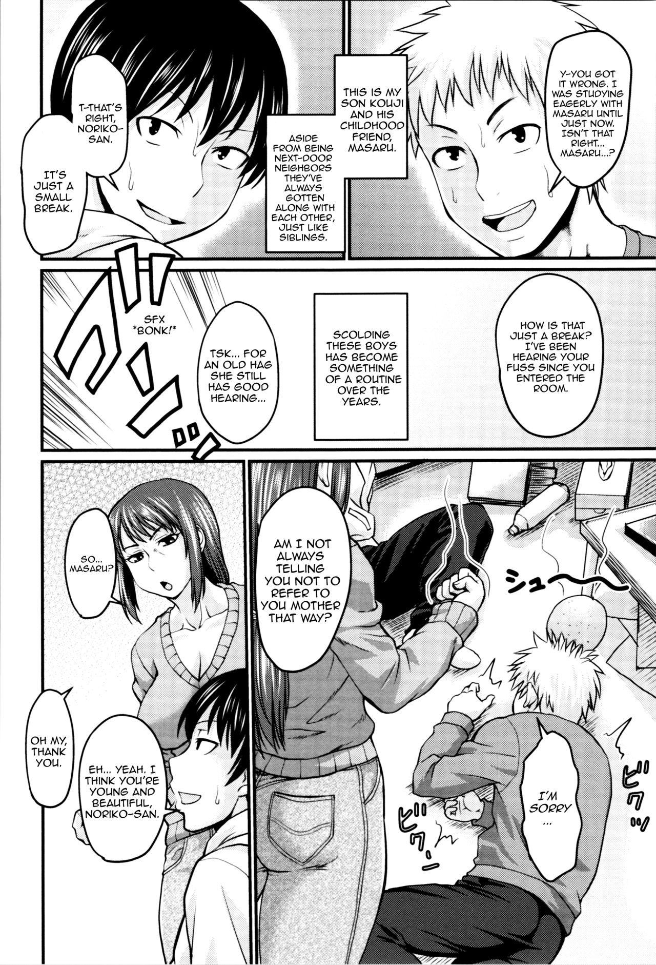 [Jirou] Okaa-san no Kakushigoto | Mom's Secret (Nikkanteki Kuro Stocking Seikatsu - Sensual Black Stockings Life) [English]