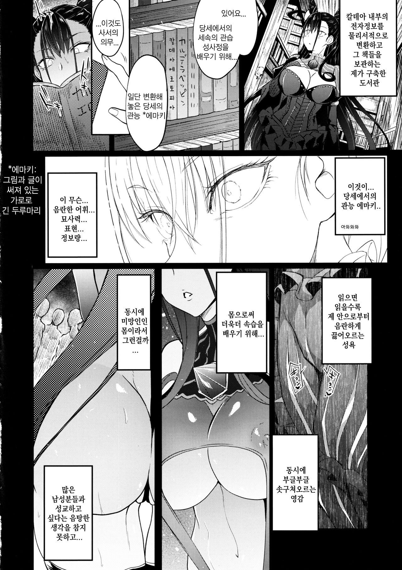 (C97) [Alkaloid no Baketu (Mizoguchi Gelatin)] Murasaki Shikibu Nikuyoku Inbiroku | 무라사키 시키부 육욕 음미록 (Fate/Grand Order) [Korean]