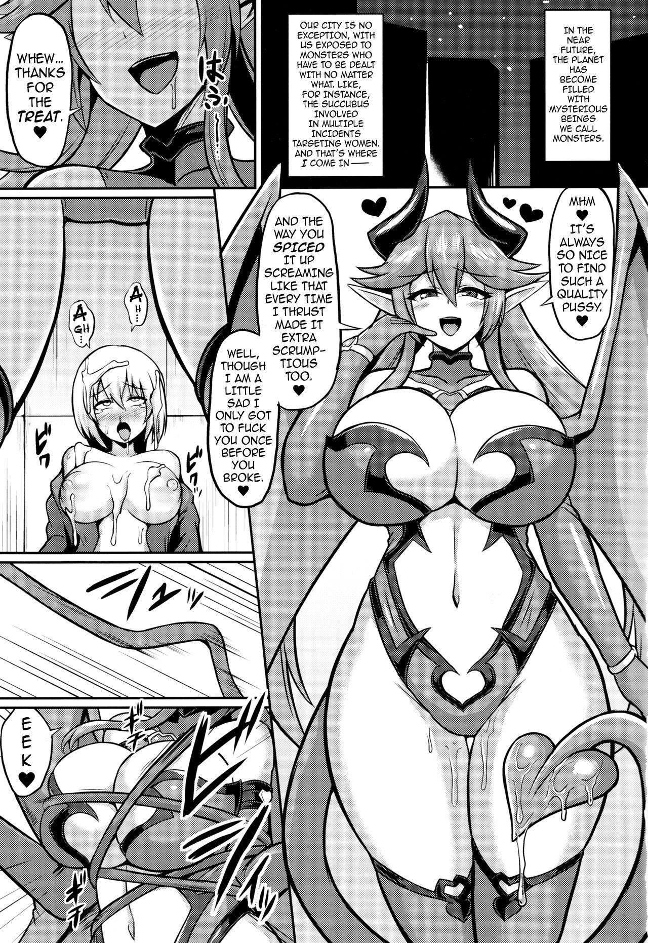 (C97) [Ikameshi Shokudou (Ikameshi)] Les Inma no Inmon Kairaku Choukyou 2 | A Lesbian Succubus’s Lust Crest Pleasure Training 2 [English] {darknight}