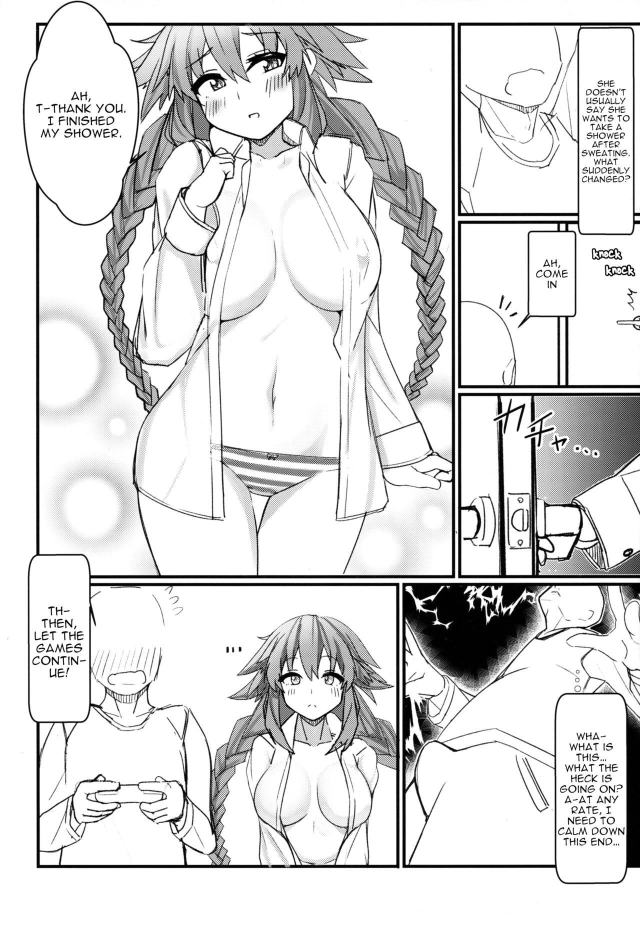 (COMIC1☆15) [Chokusen Ikki (Dura)] Tomodachi Ijou Koibito Miman na Neptune to Ecchi Shichau Hon (Hyperdimension Neptunia) [English] [tabibit0]