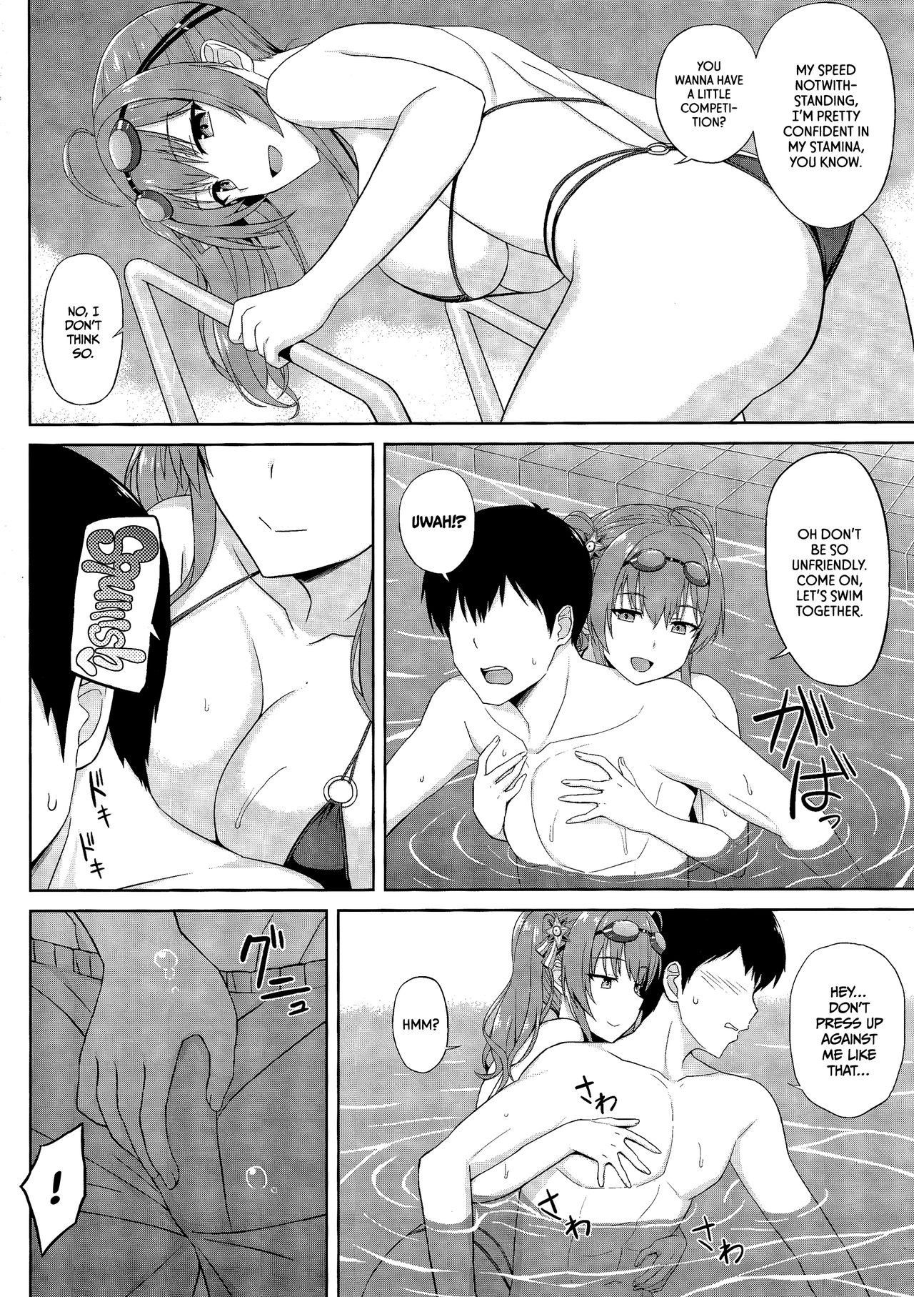 (C97) [Kaki no Tane (Summer)] Zara to Miwaku no Poolside | Zara's Poolside Temptation (Azur Lane) [English] =TLL + mrwayne=