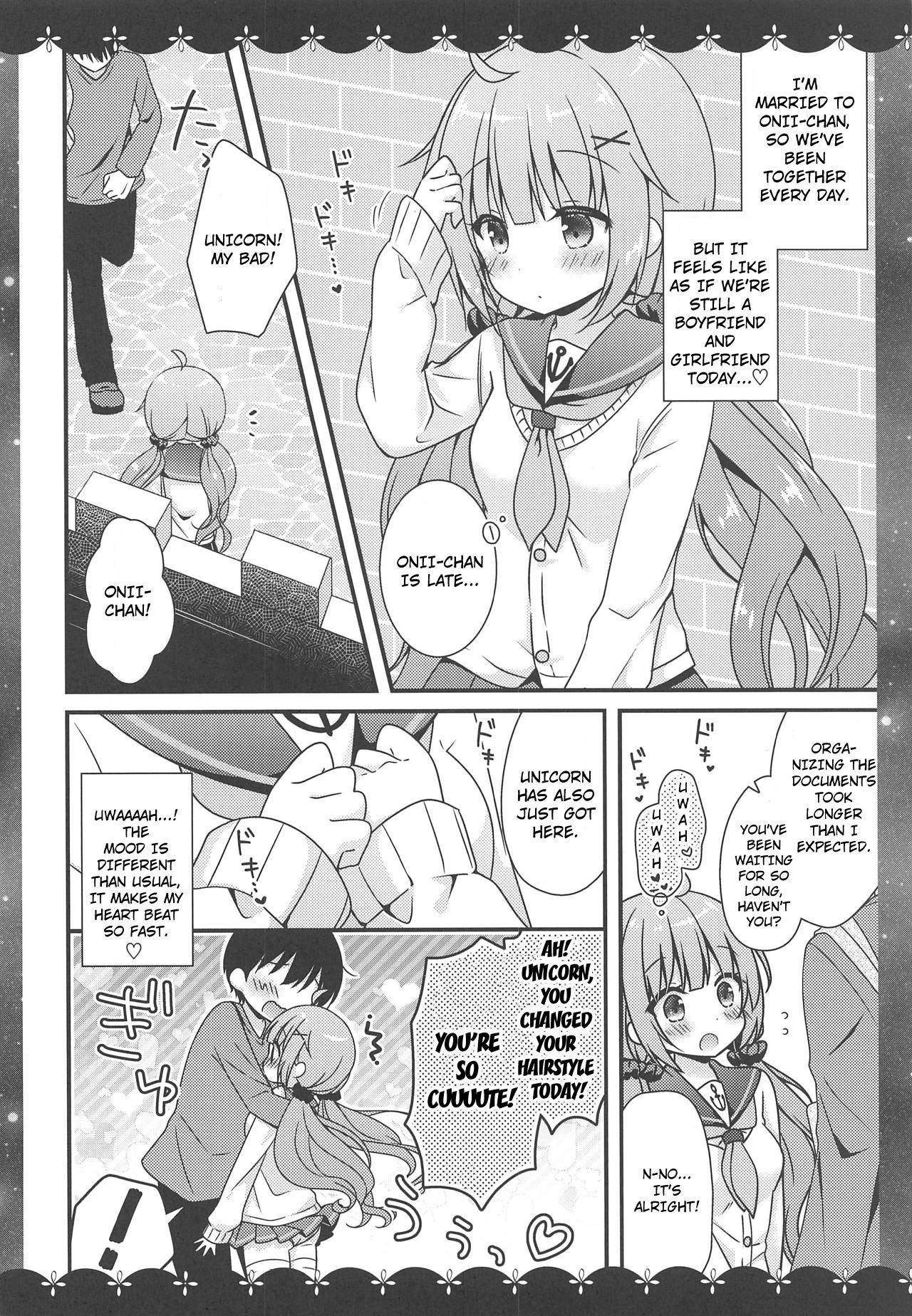 (COMIC1☆15) [Murasakiiro no Yoru (Murasaki*)] Koko de Shite mo... Ii? (Azur Lane) [English] [Hong_Mei_Ling]